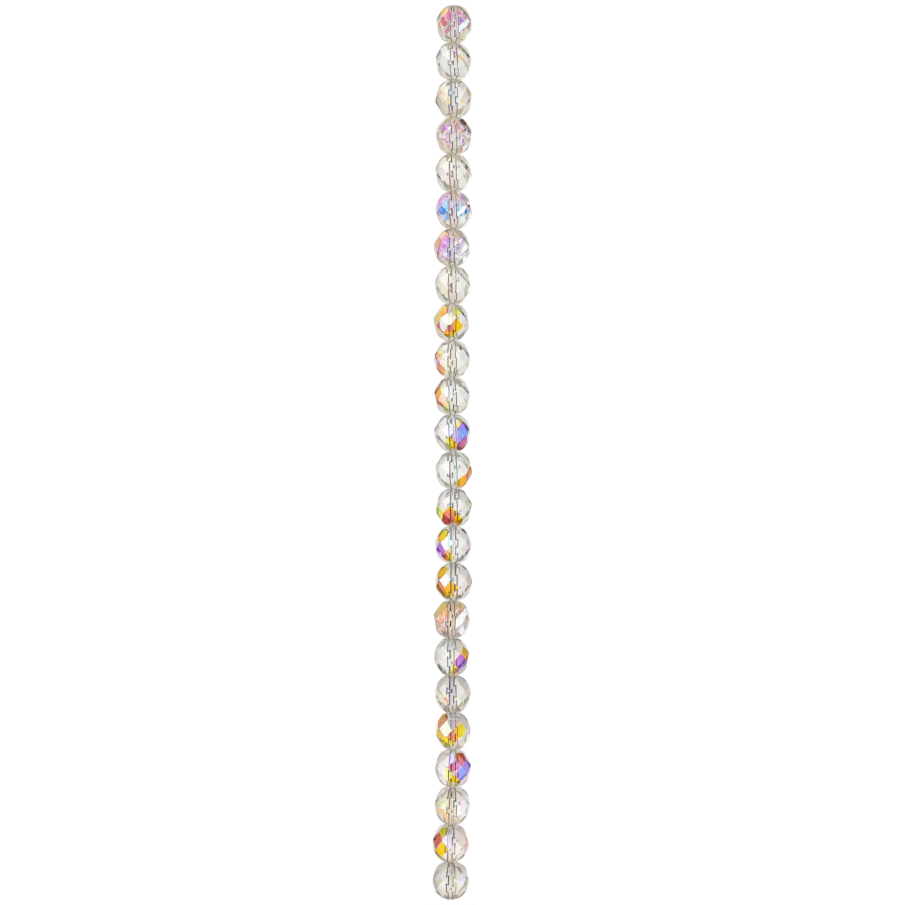 Crystal Czech Glass Faceted Beads, 8mm by Bead Landing™