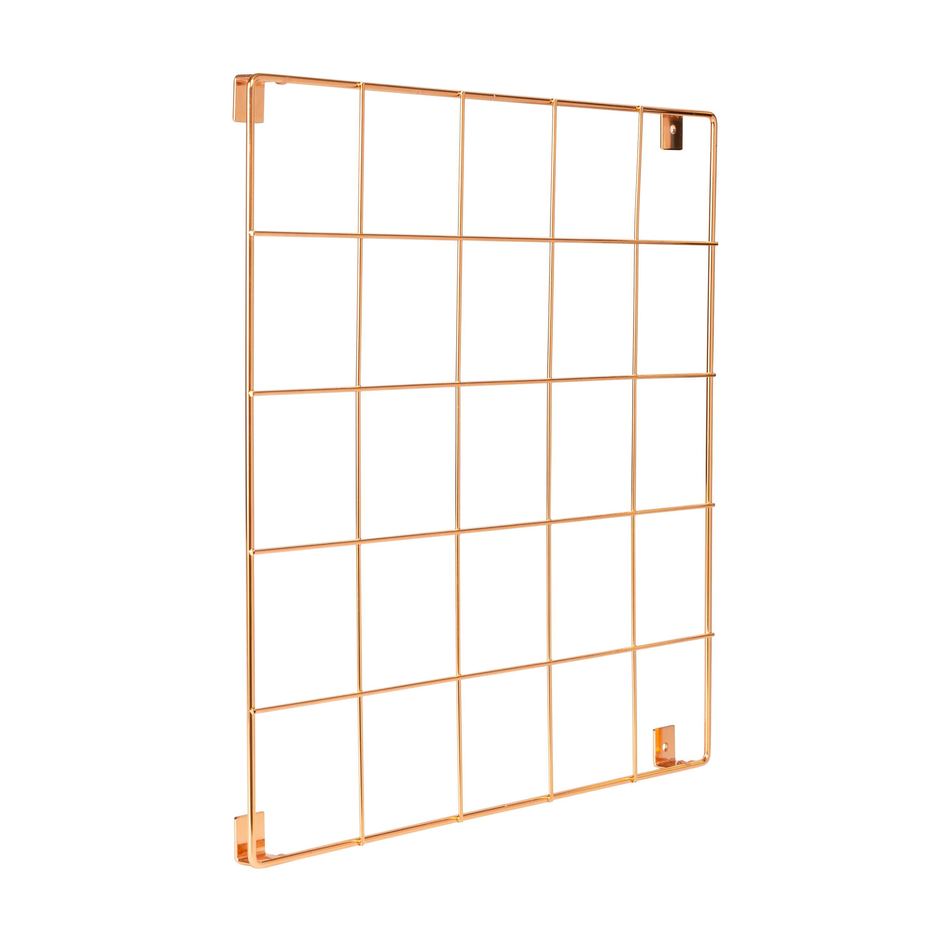 8 Pack: Honey Can Do Rosy Copper Wall Grid Kit