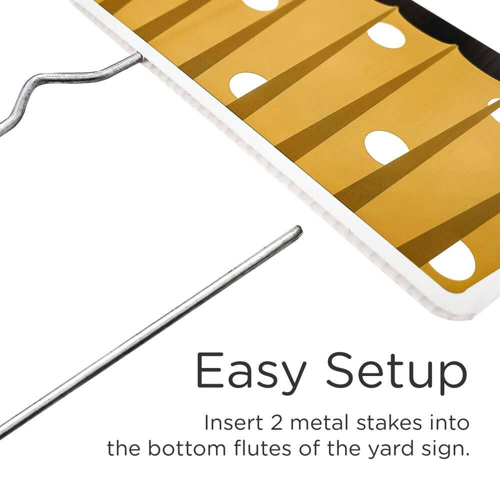 Kate Aspen&#xAE; Black &#x26; Gold Birthday Yard Sign Set