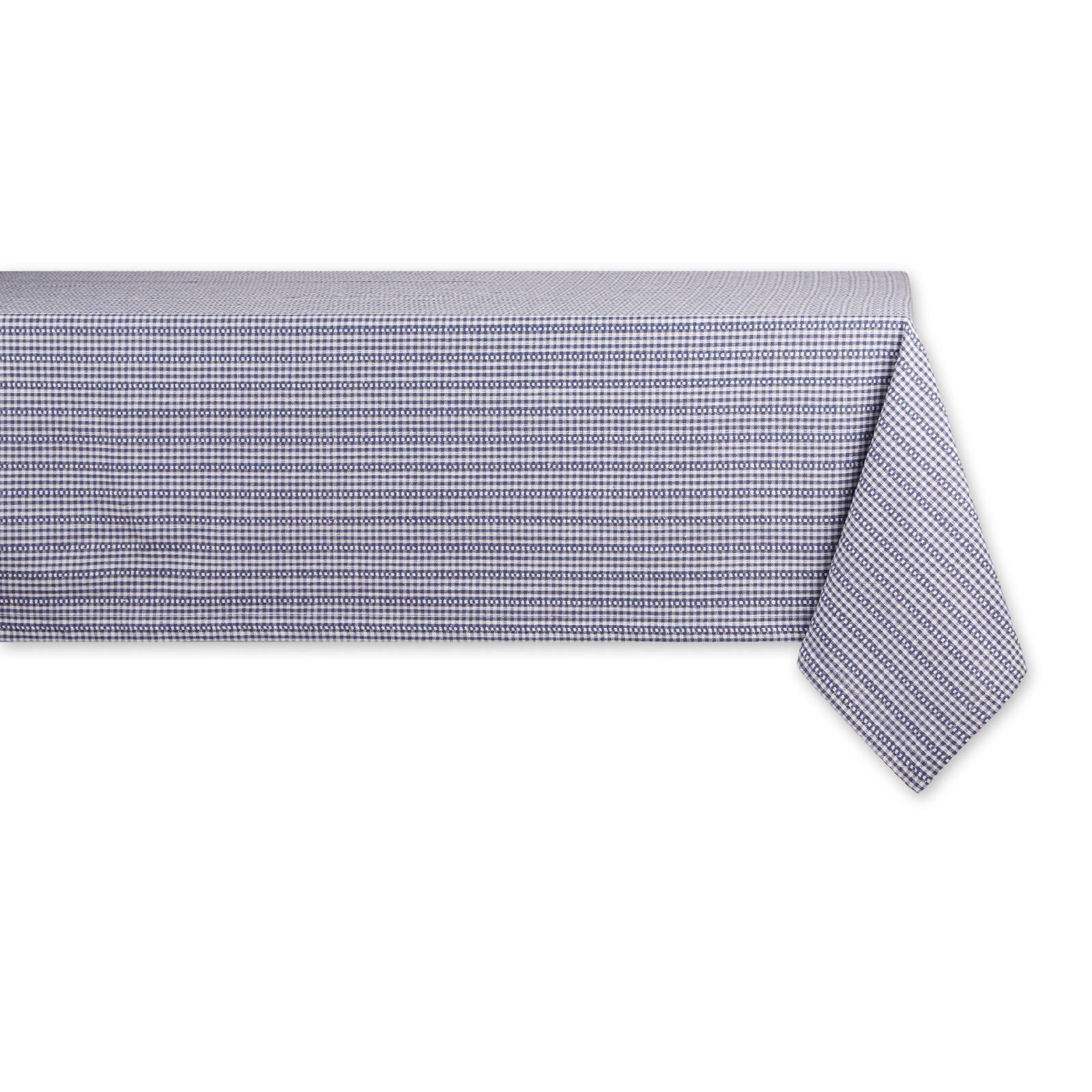 DII&#xAE; French Blue Farmhouse Gingham Tablecloth
