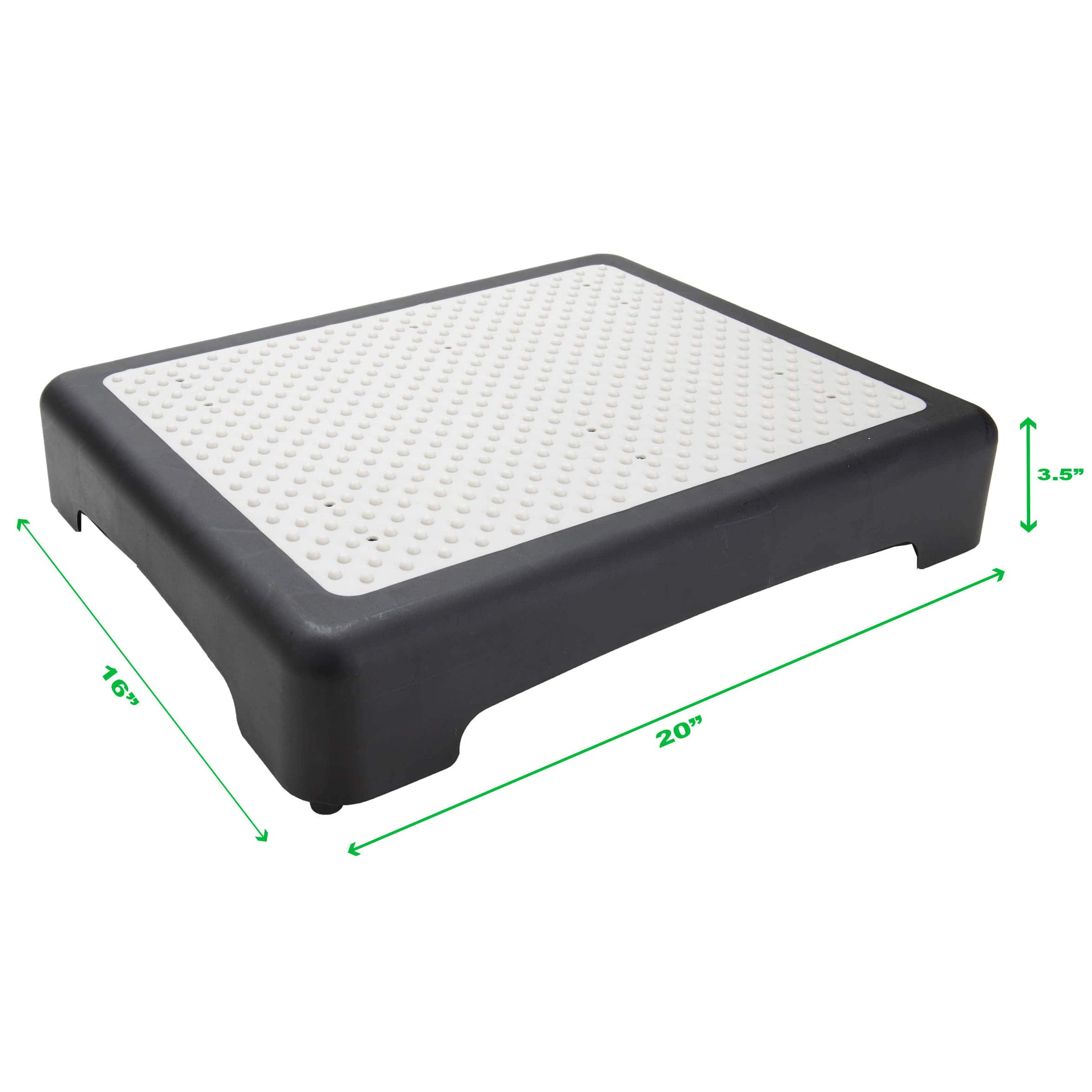 Mind Reader 20&#x22; Black Plastic Step Stool