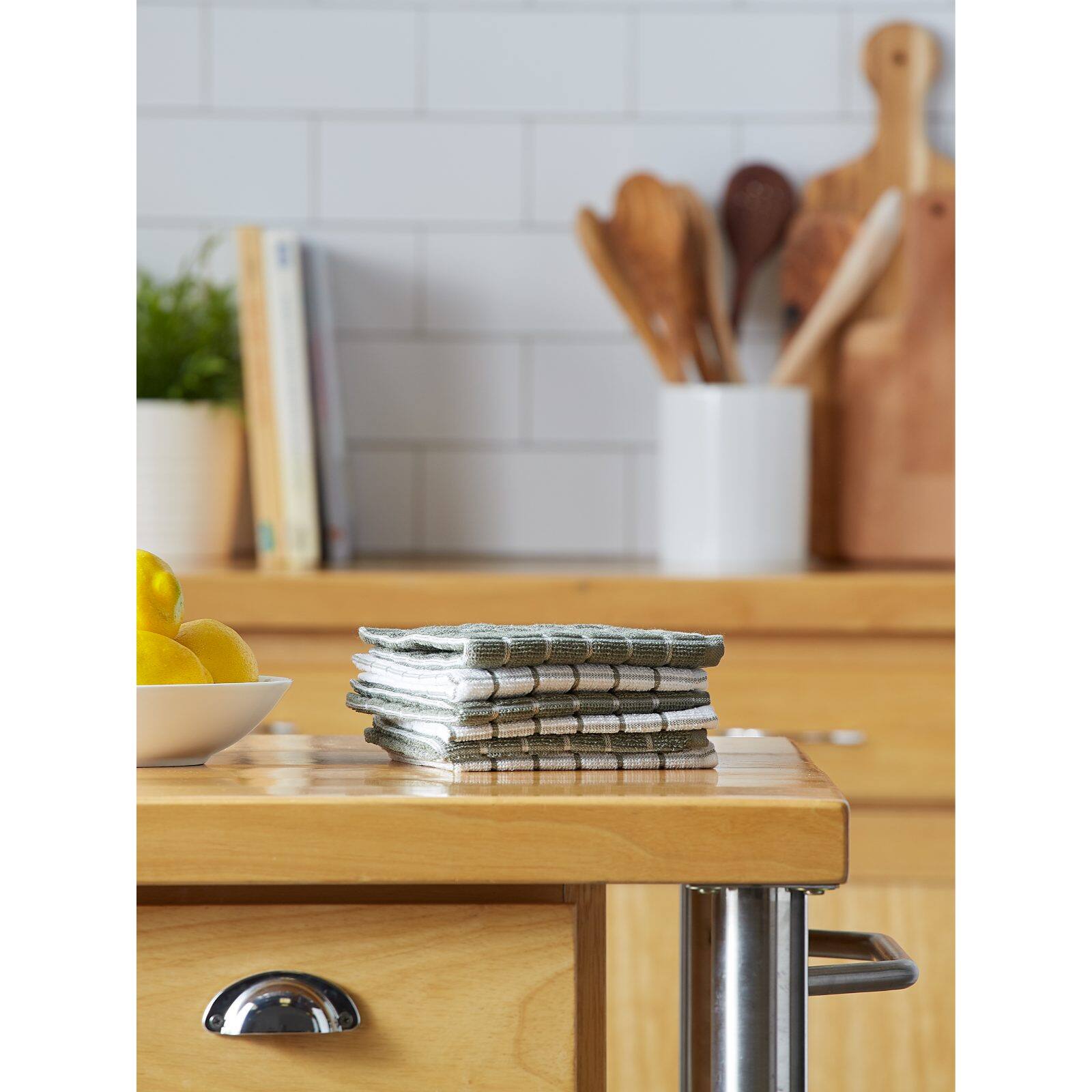 Artichoke Combo Windowpane Dishcloth, 6ct.