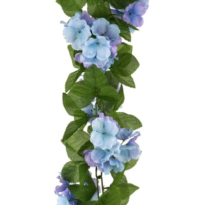 6ft. Blue Hydrangea Chain Garland by Ashland® | Michaels