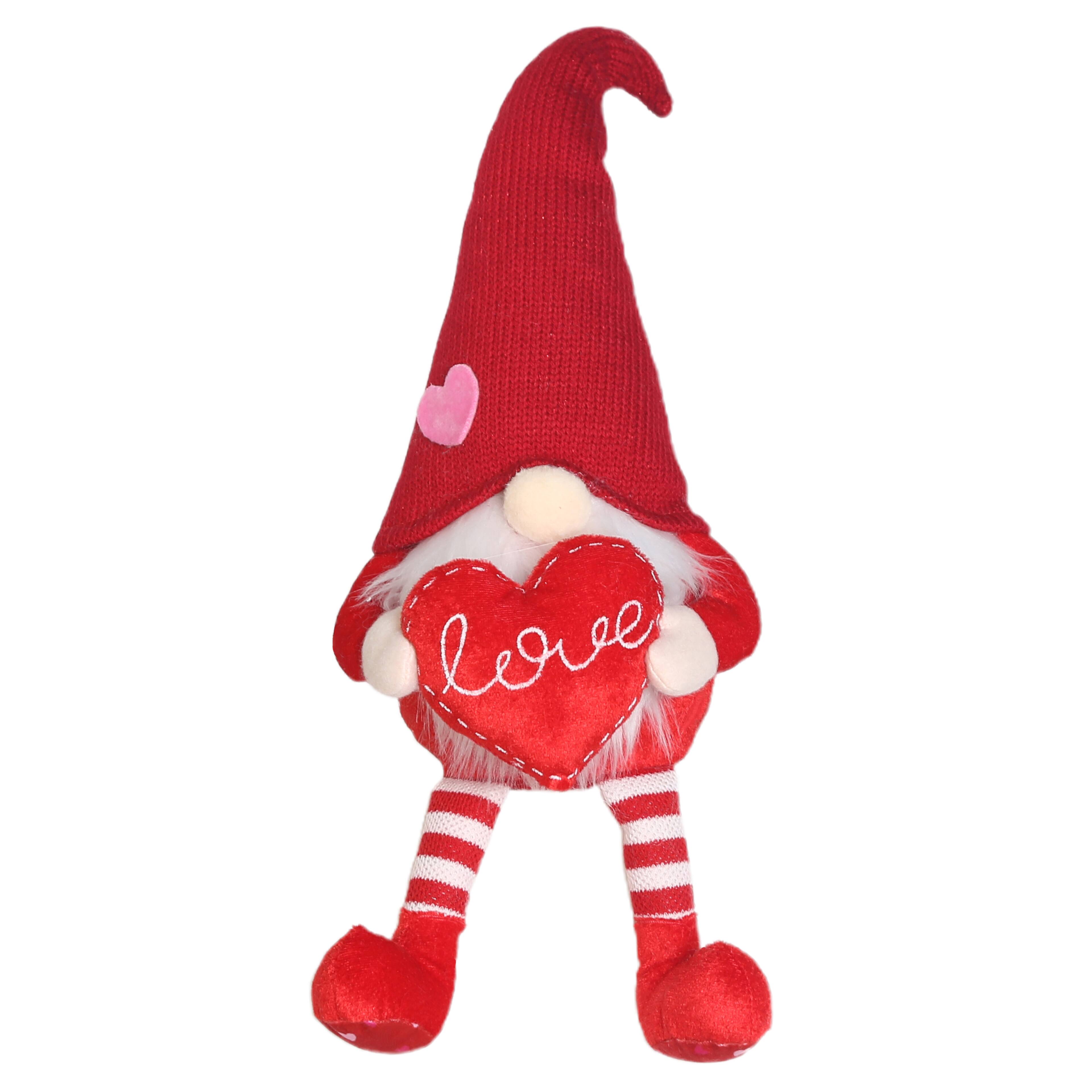 Lutin de la Saint-Valentin assis avec c&#x153;ur de 26,7&#xA0;cm de Celebrate It