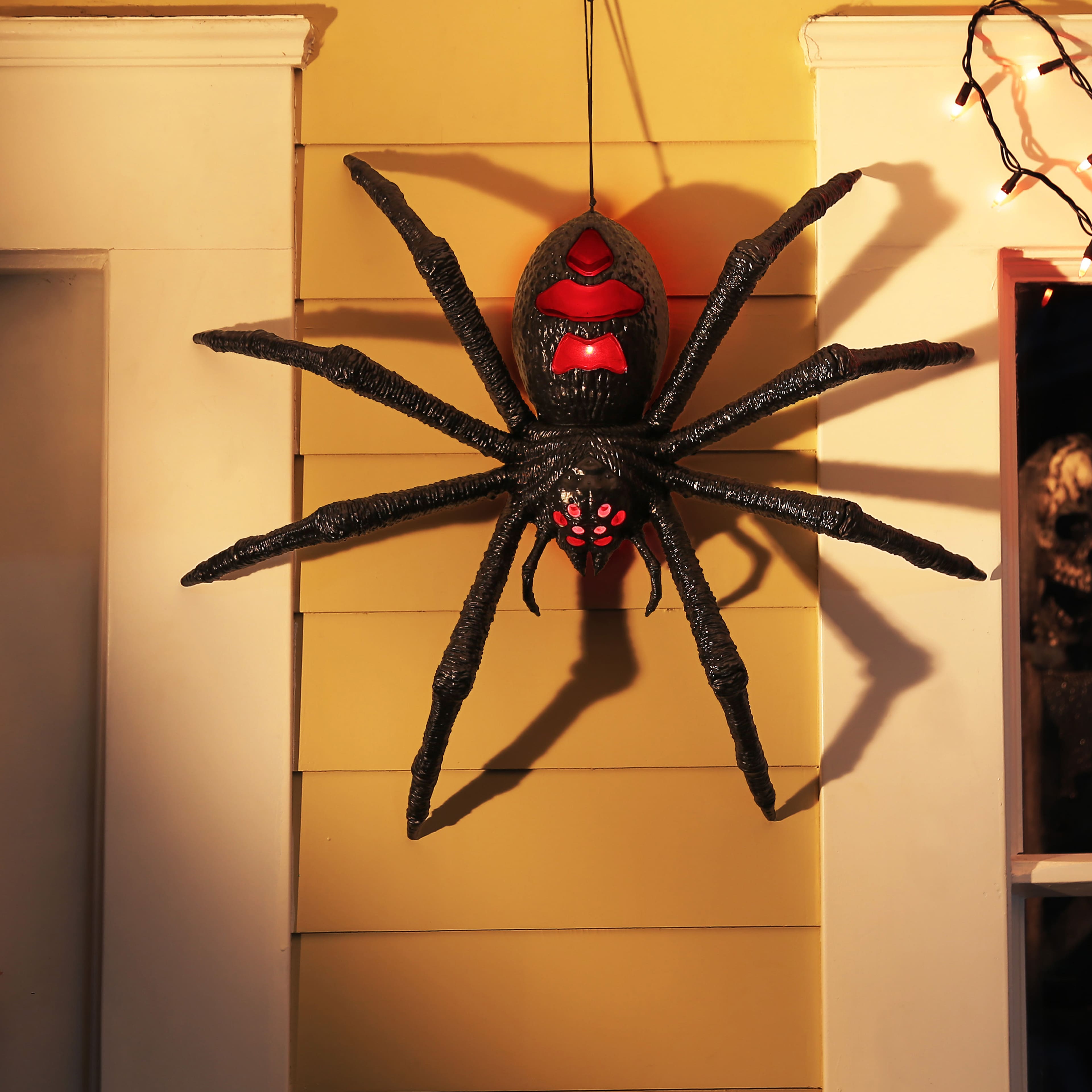 26" LED Black & Red Hanging Spider by Ashland®