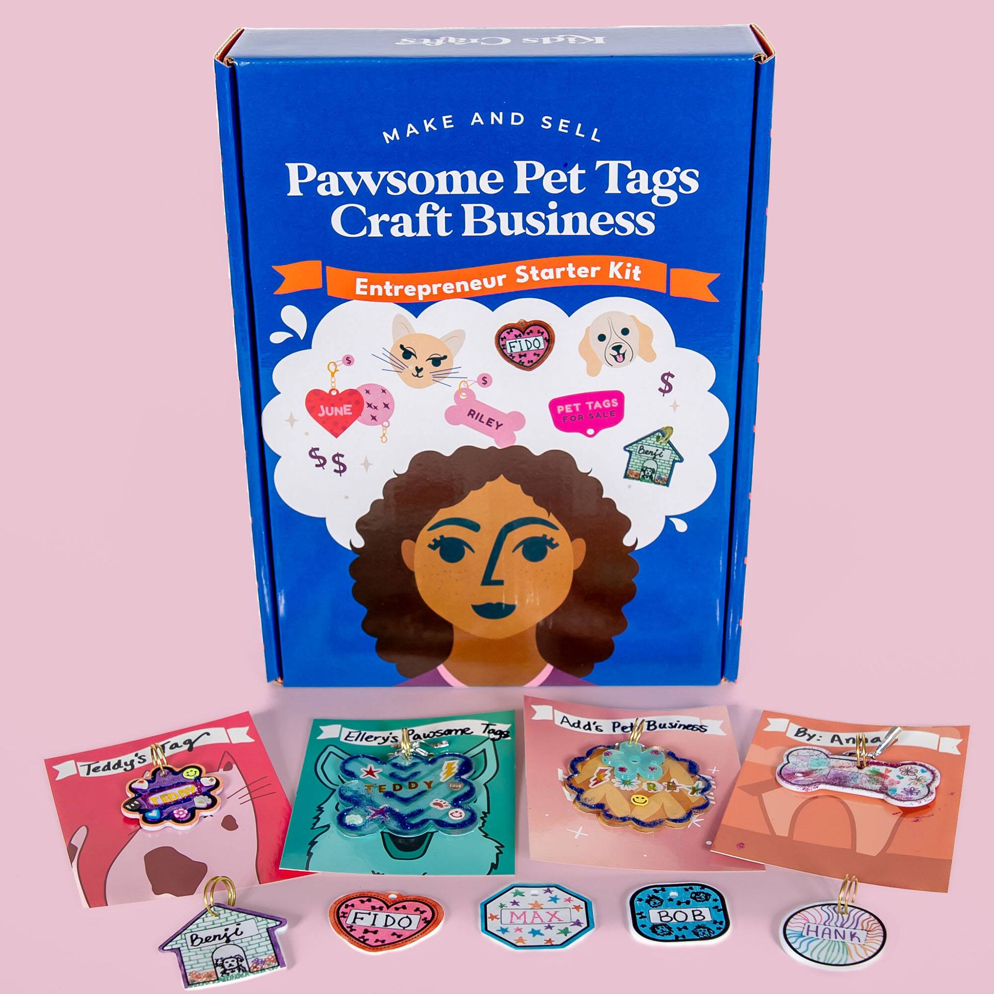 Kids Crafts Make &#x26; Sell Pawsome Pet Tags Craft Business