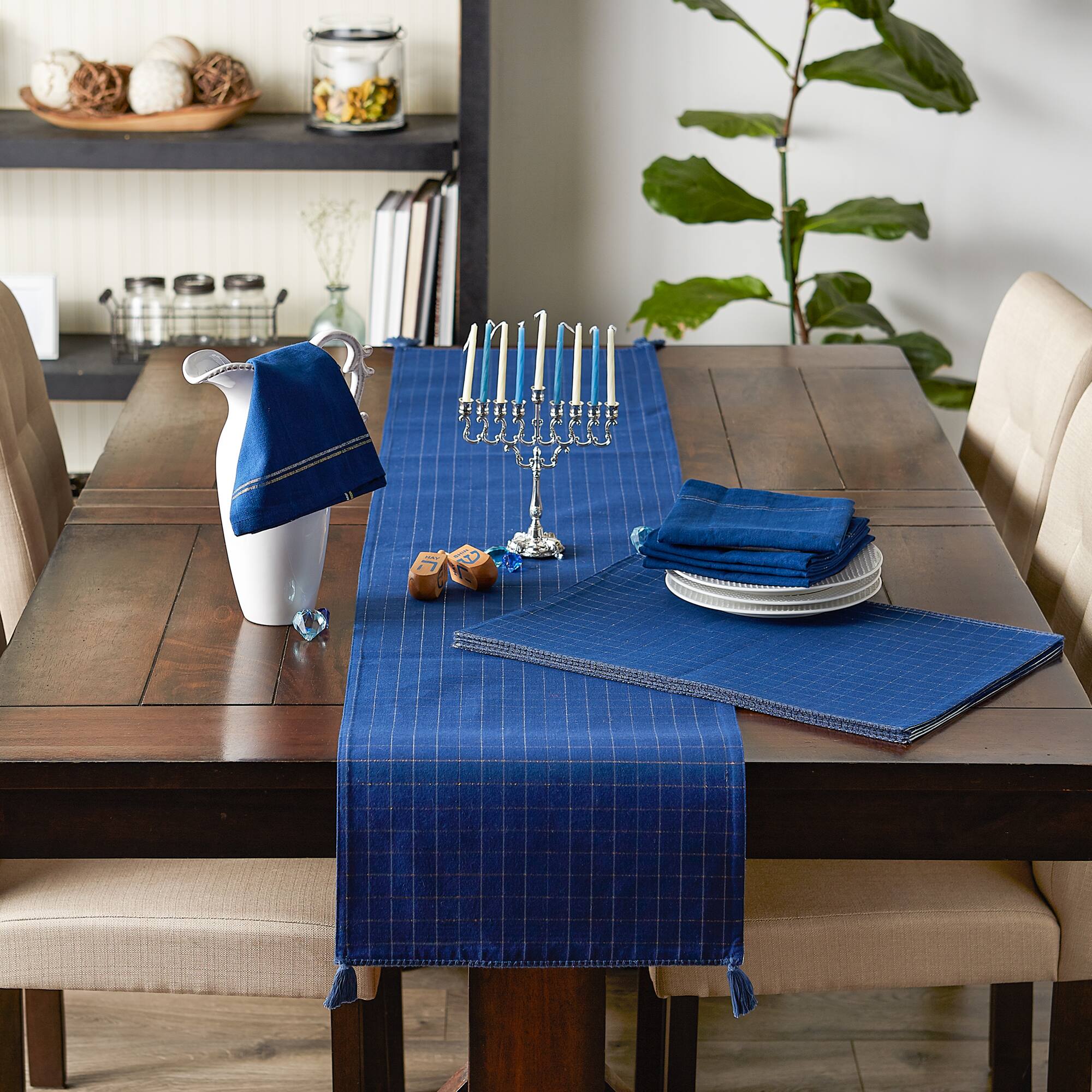 DII® Hanukkah Dove Printed Placemats, 4ct.