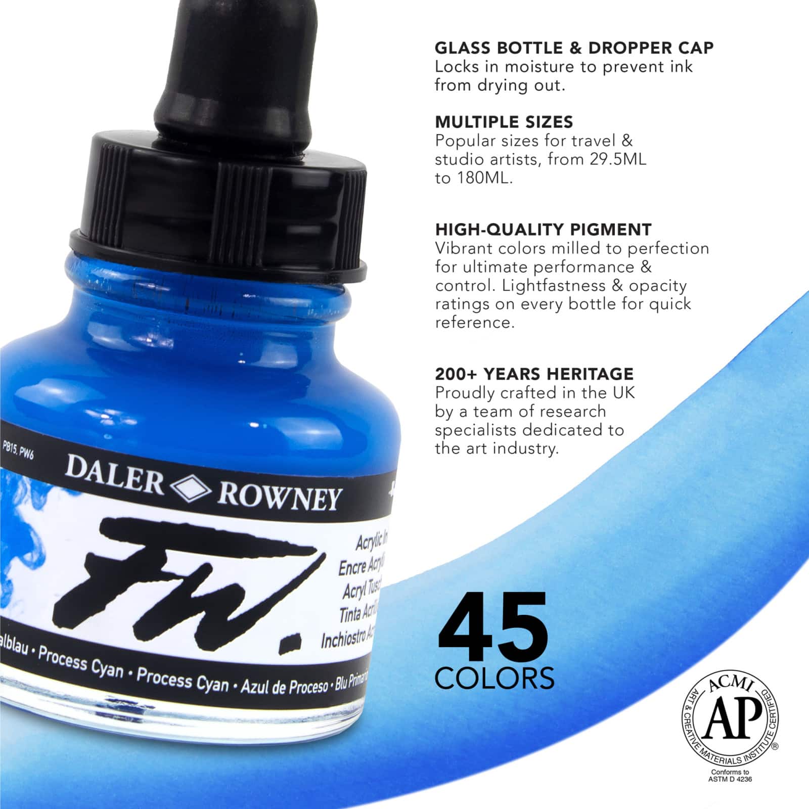 Daler-Rowney&#xAE; FW Acrylic Artists&#x27; Ink