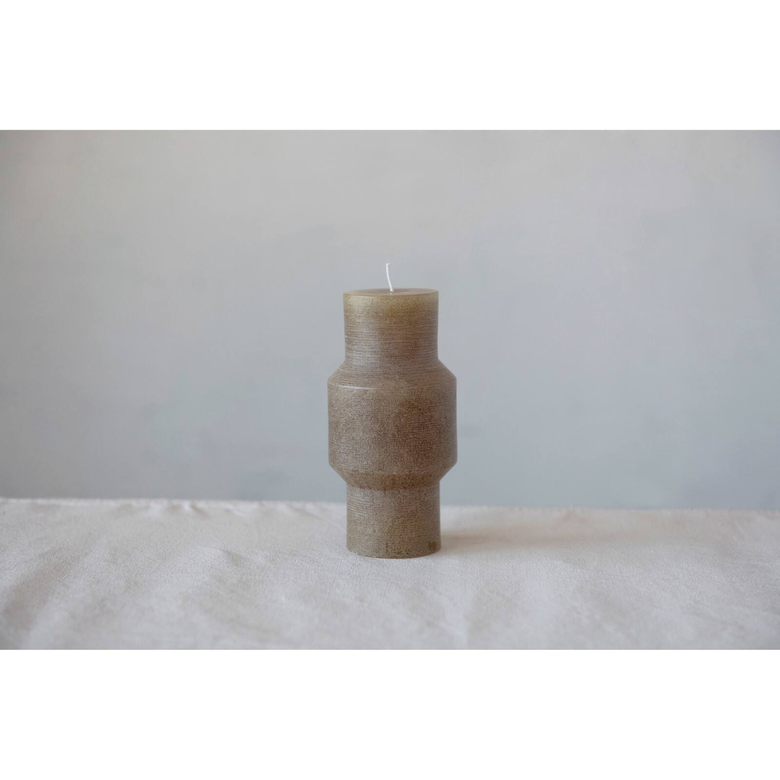 Hello Honey&#xAE; 3&#x22; x 6&#x22; Olive Unscented Totem Pillar Candle
