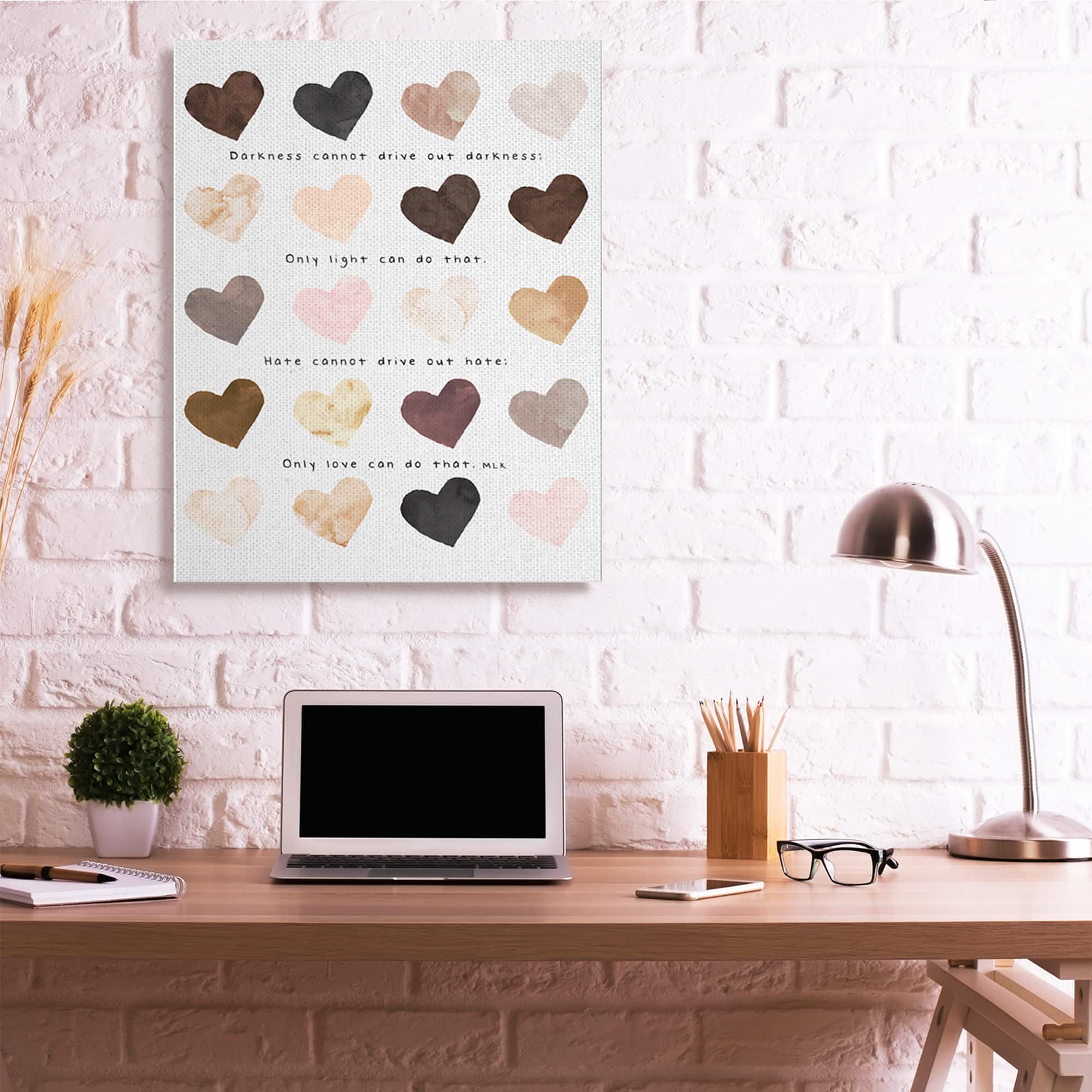 Stupell Industries Only Love Can Famous MLK Quote Wall Art 