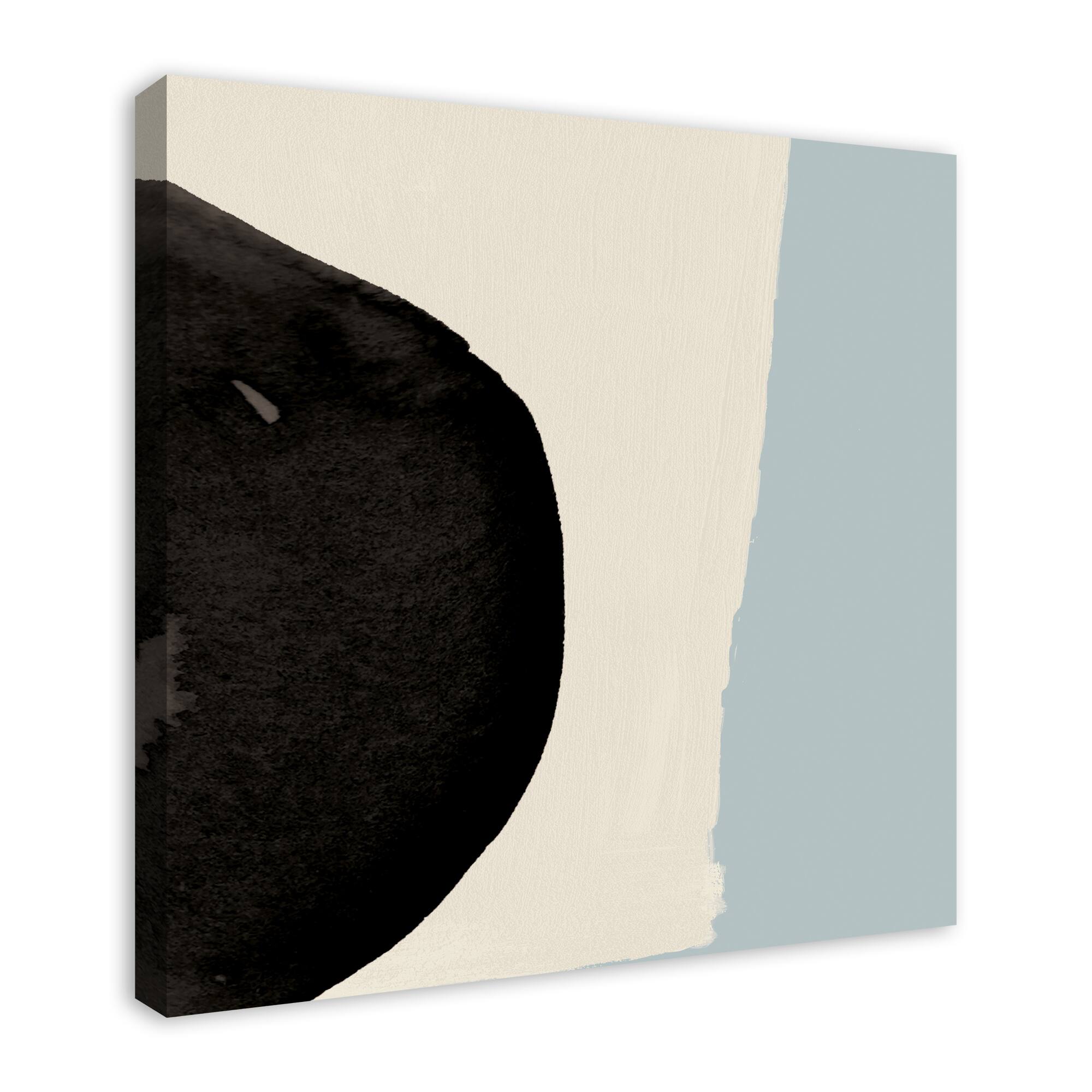 Touch Of Blue Abstract 30" x 30" Canvas Wall Art