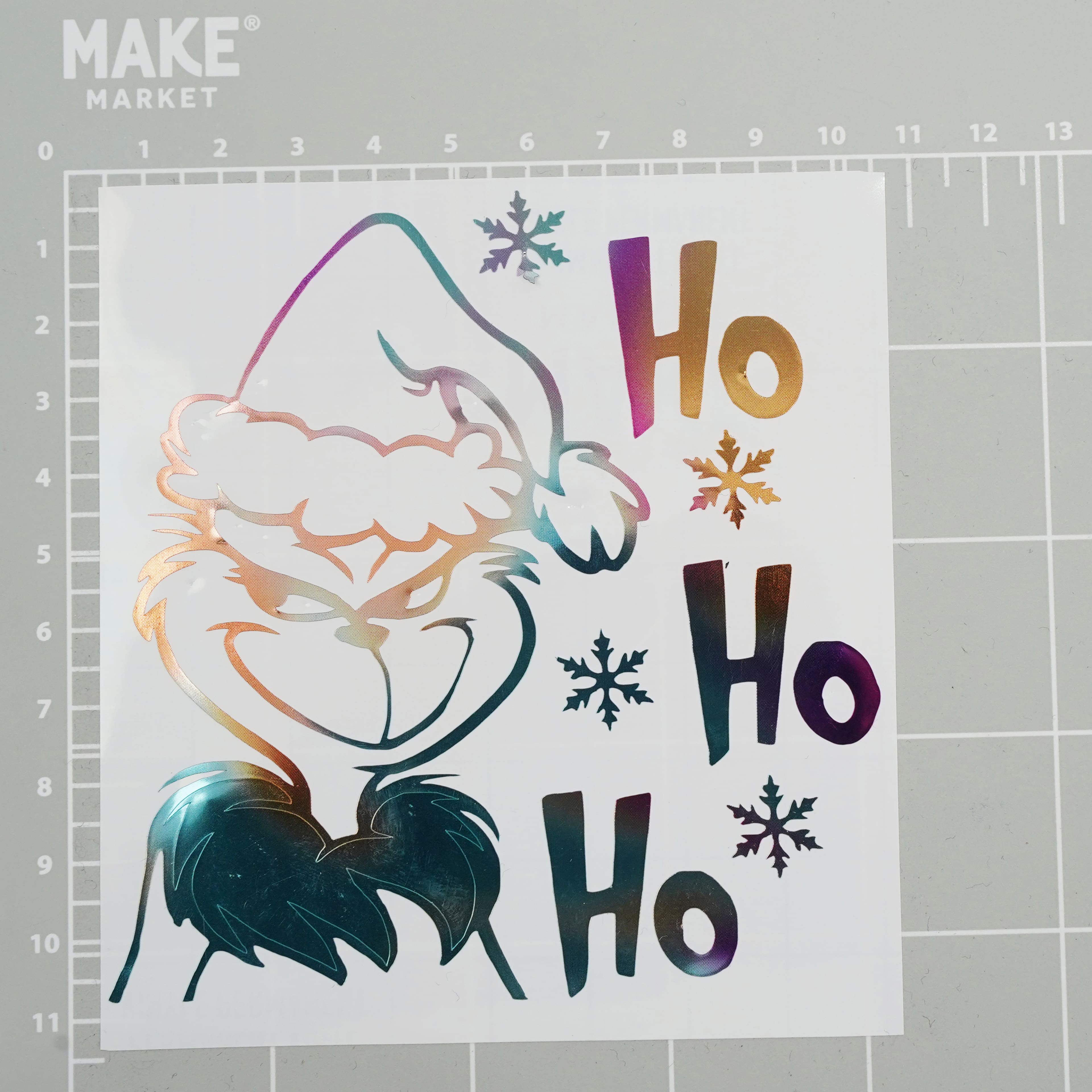 12 Pack: Chrome Foil Permanent Vinyl by Make Market®