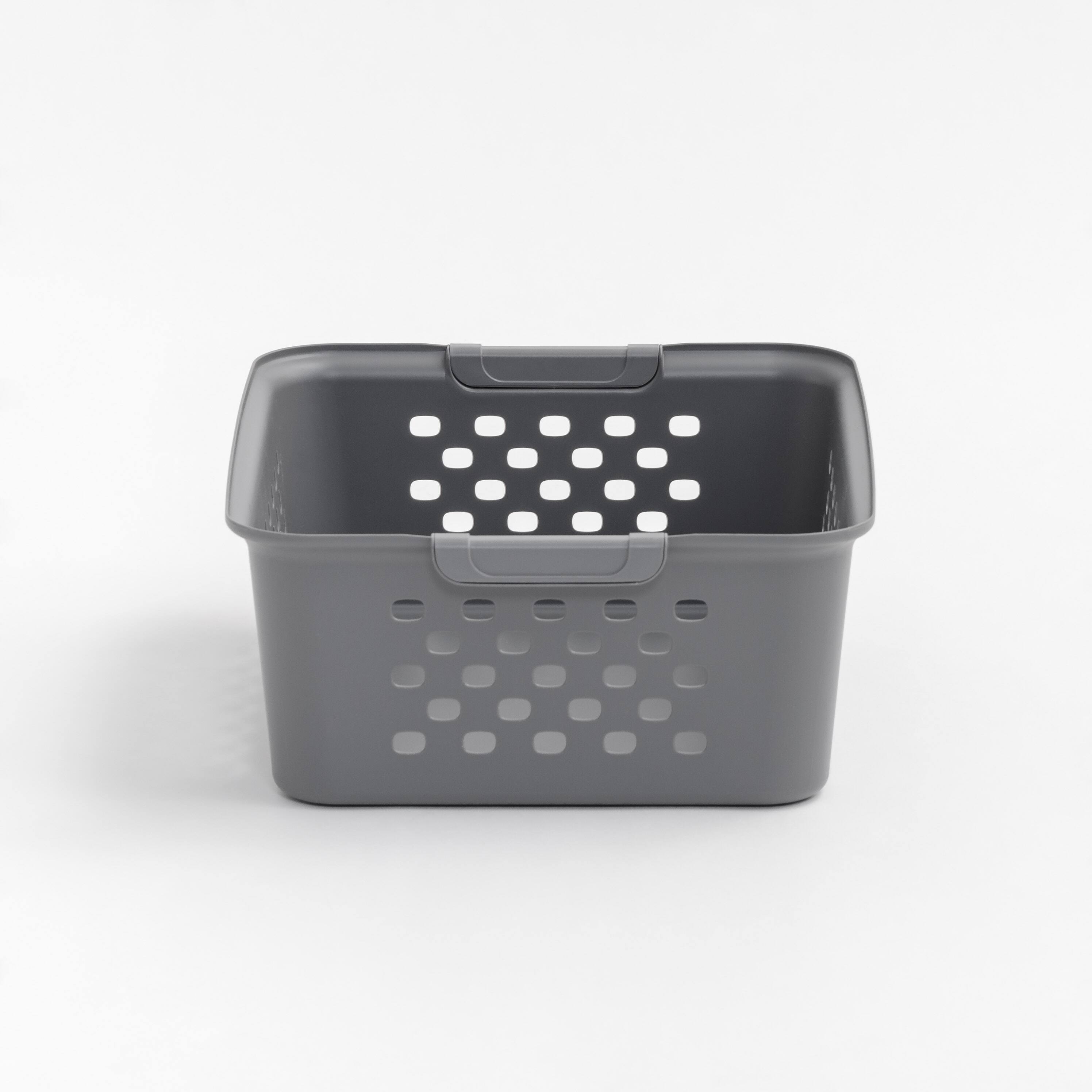 Iris&#xAE; Gray Medium Organizer Storage Basket, 4 Pack