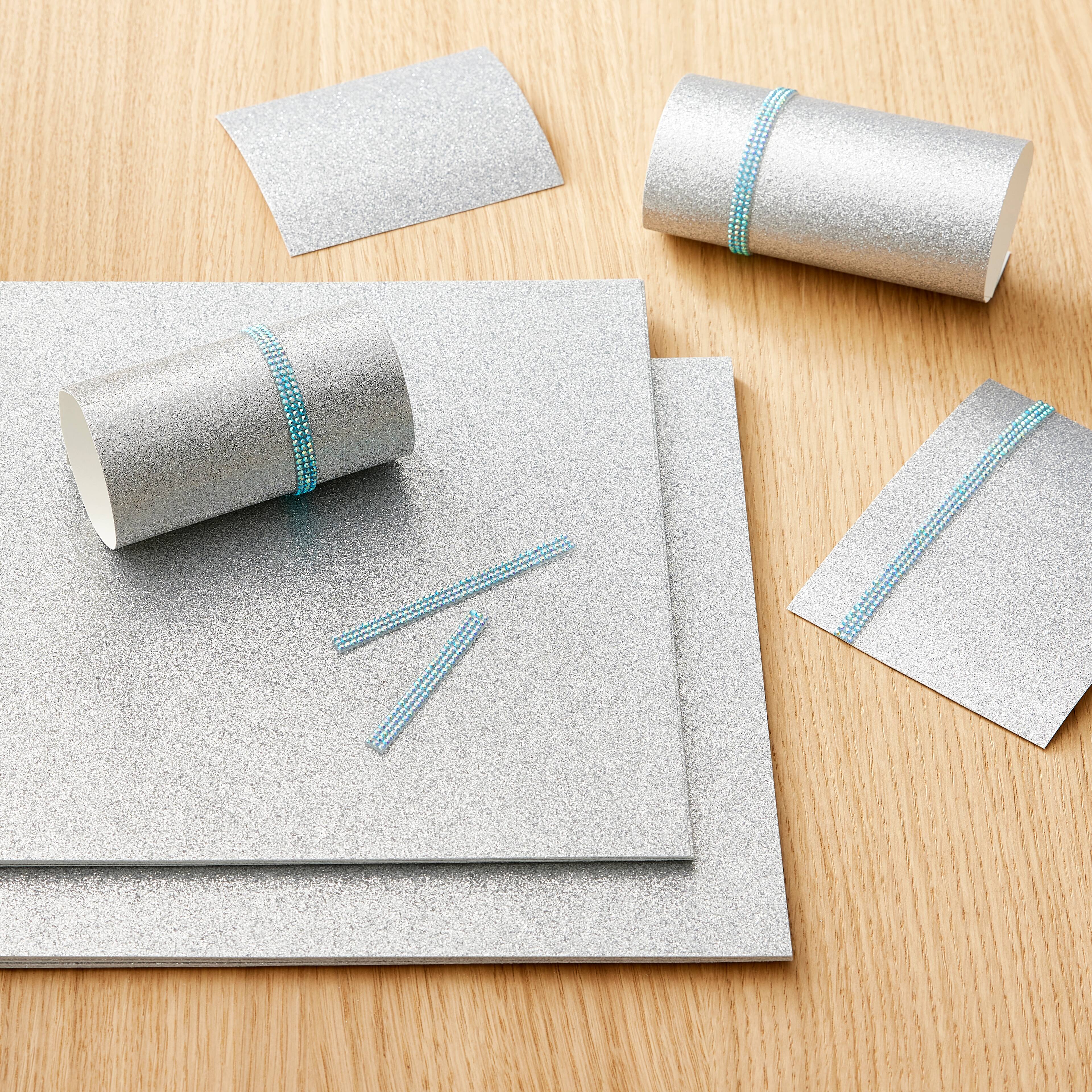 12 Packs: 24 ct. (288 total) Glitter 8.5" x 11" Cardstock Paper by Recollections™