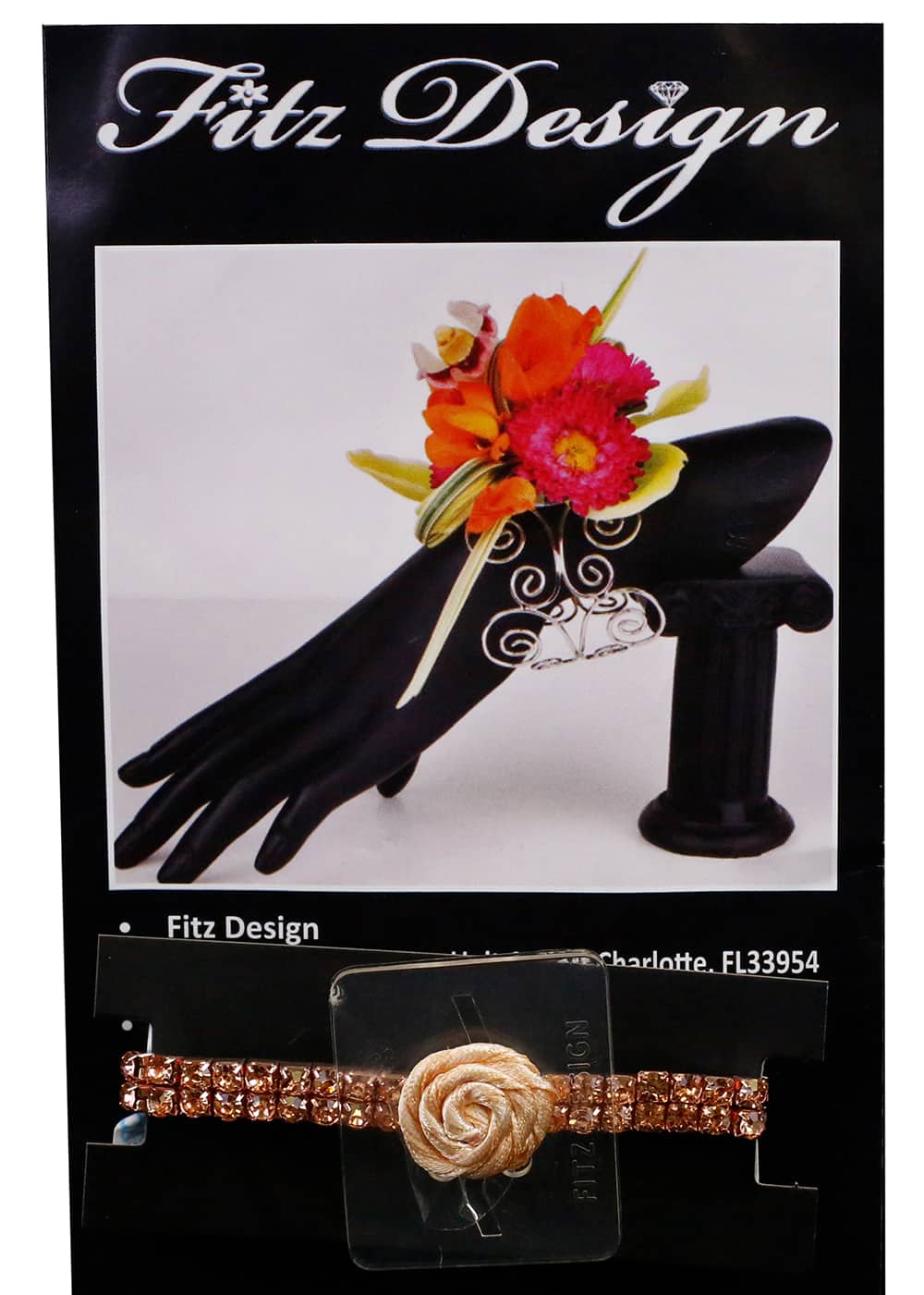Jam Paper Sophisticated Lady Floral Bracelet