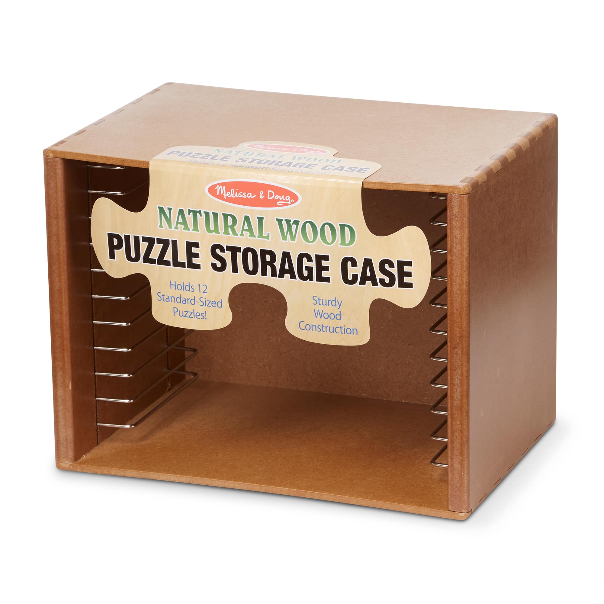 Melissa & Doug Natural Wood Puzzle Case