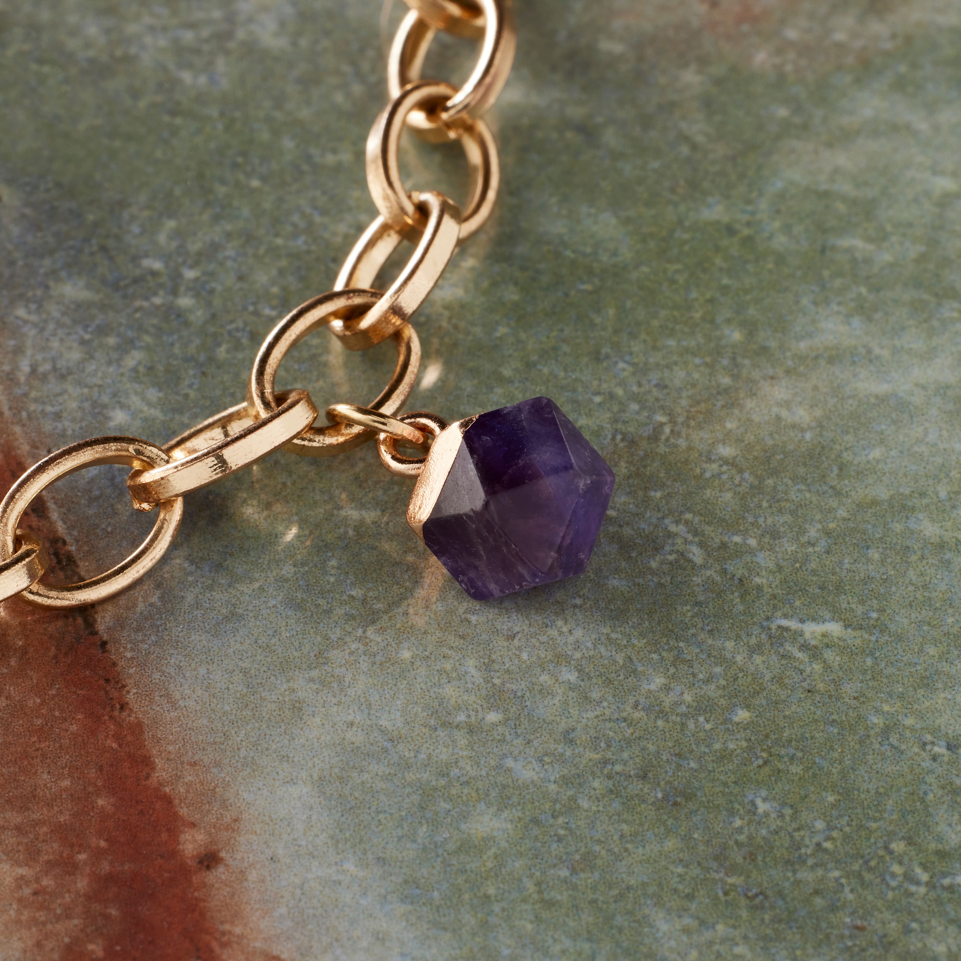 12 Pack: Natural Stone Faceted Ball Charm by Bead Landing™