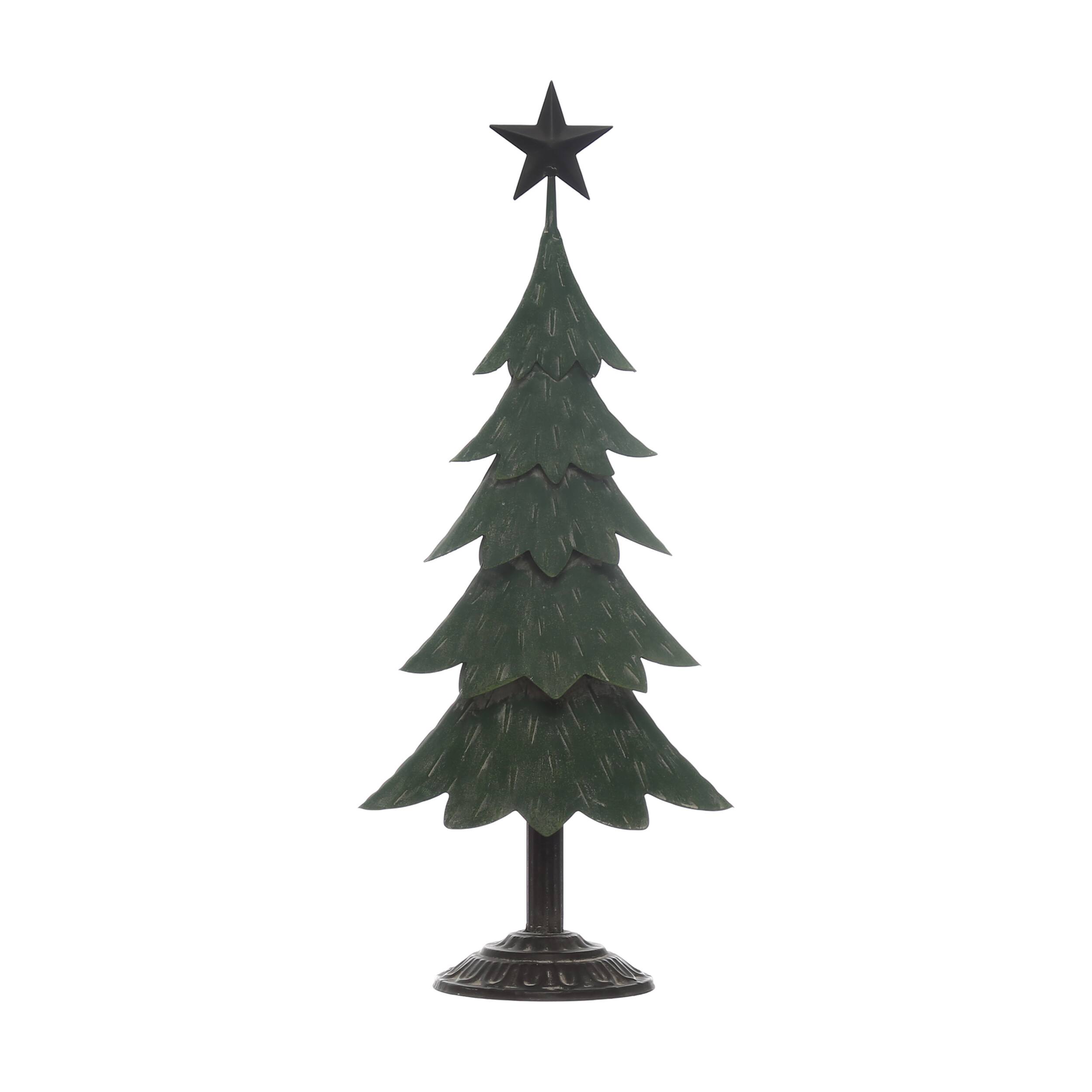 21 Green Metal Tabletop Christmas Tree By Ashland Michaels