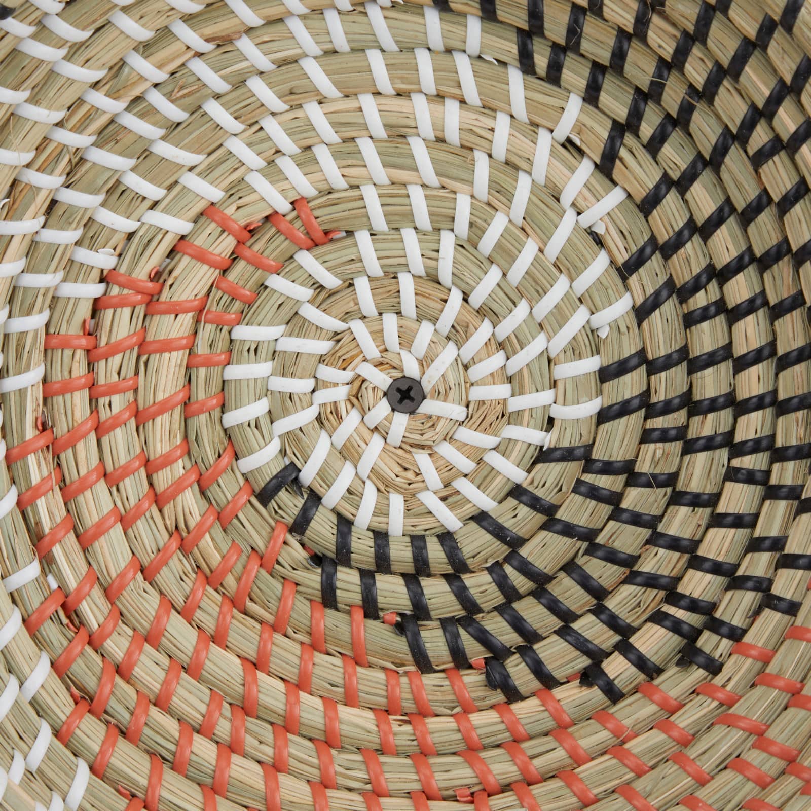 Set of 6 Brown Seagrass Eclectic Wall Decor, 14" x 14" x 3"