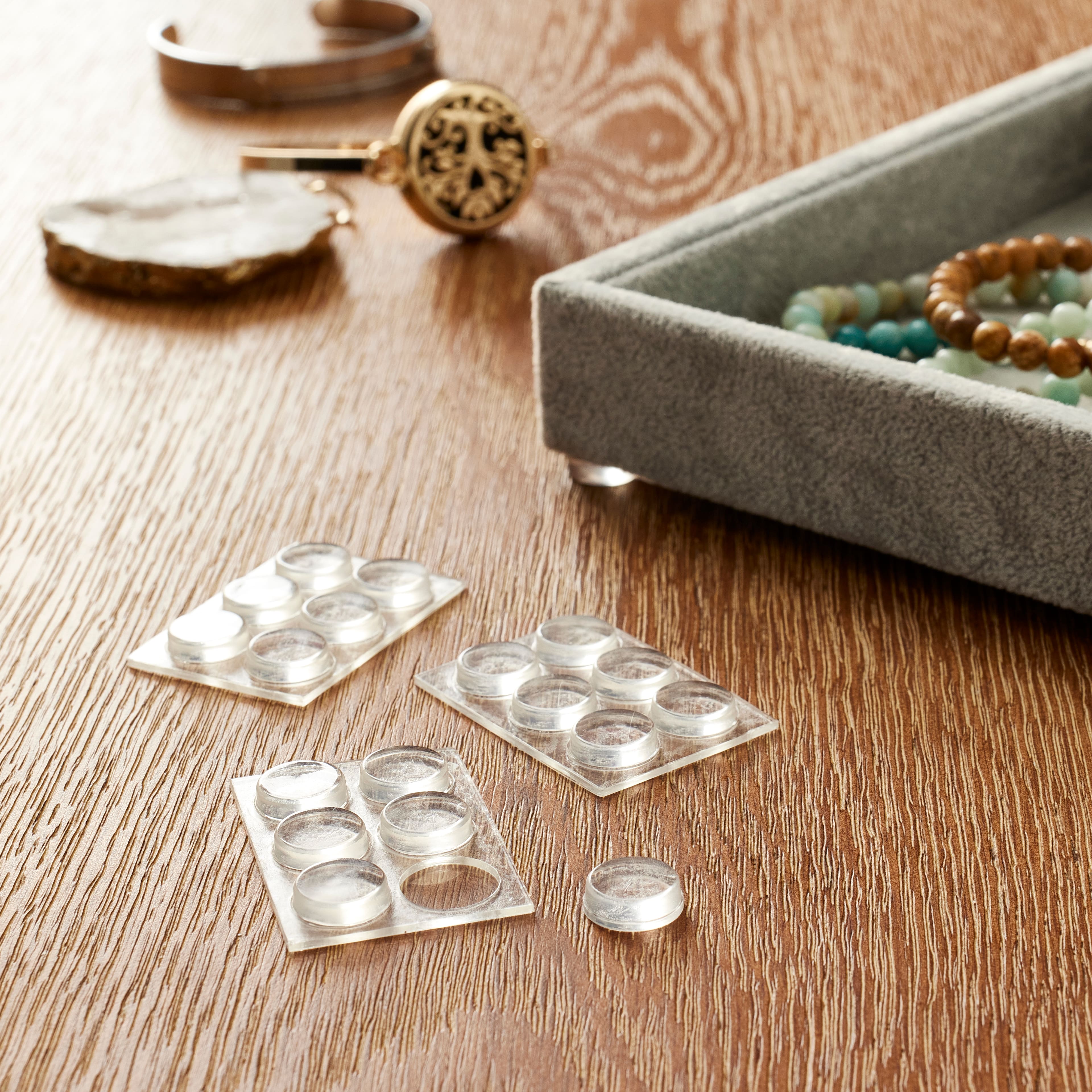 12 Packs: 40 ct. (480 total) Scotch™ Clear Round Self-Adhesive Bumpers