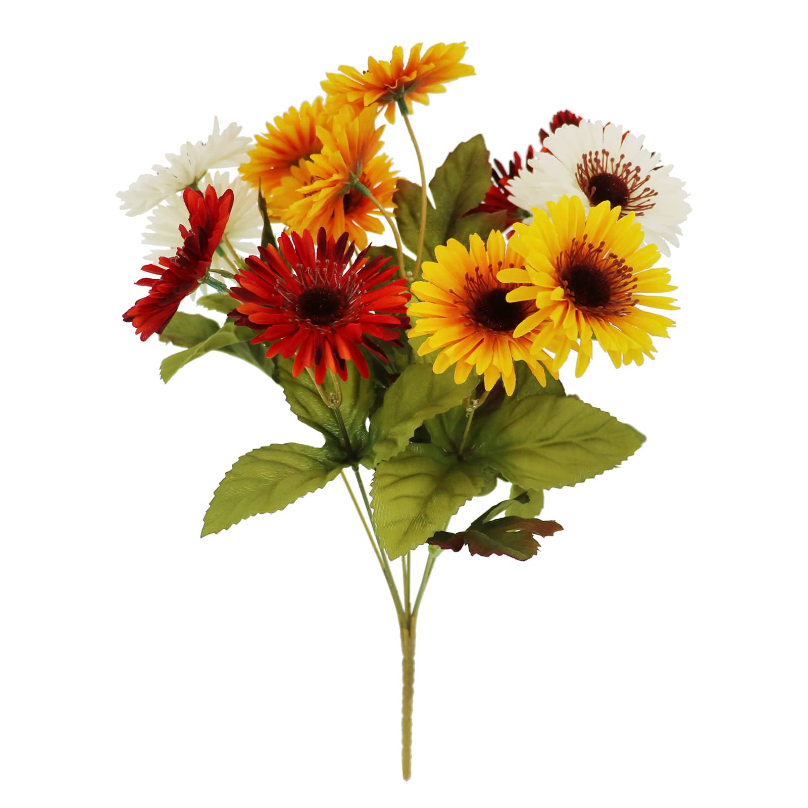 10&#x22; Yellow, White &#x26; Red Daisy Mixed Bush by Ashland&#xAE;
