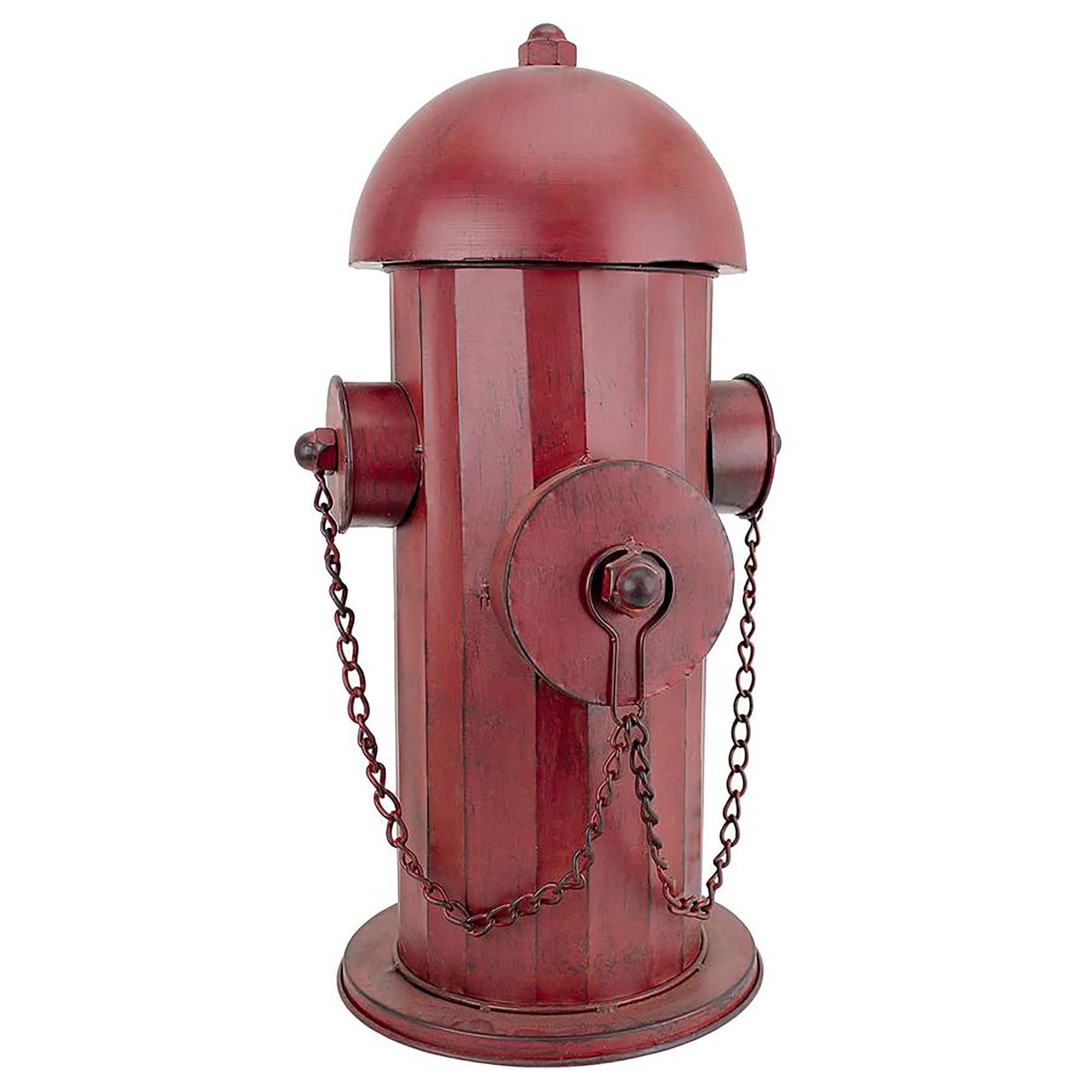 Design Toscano 18&#x22; Vintage Metal Fire Hydrant Statue