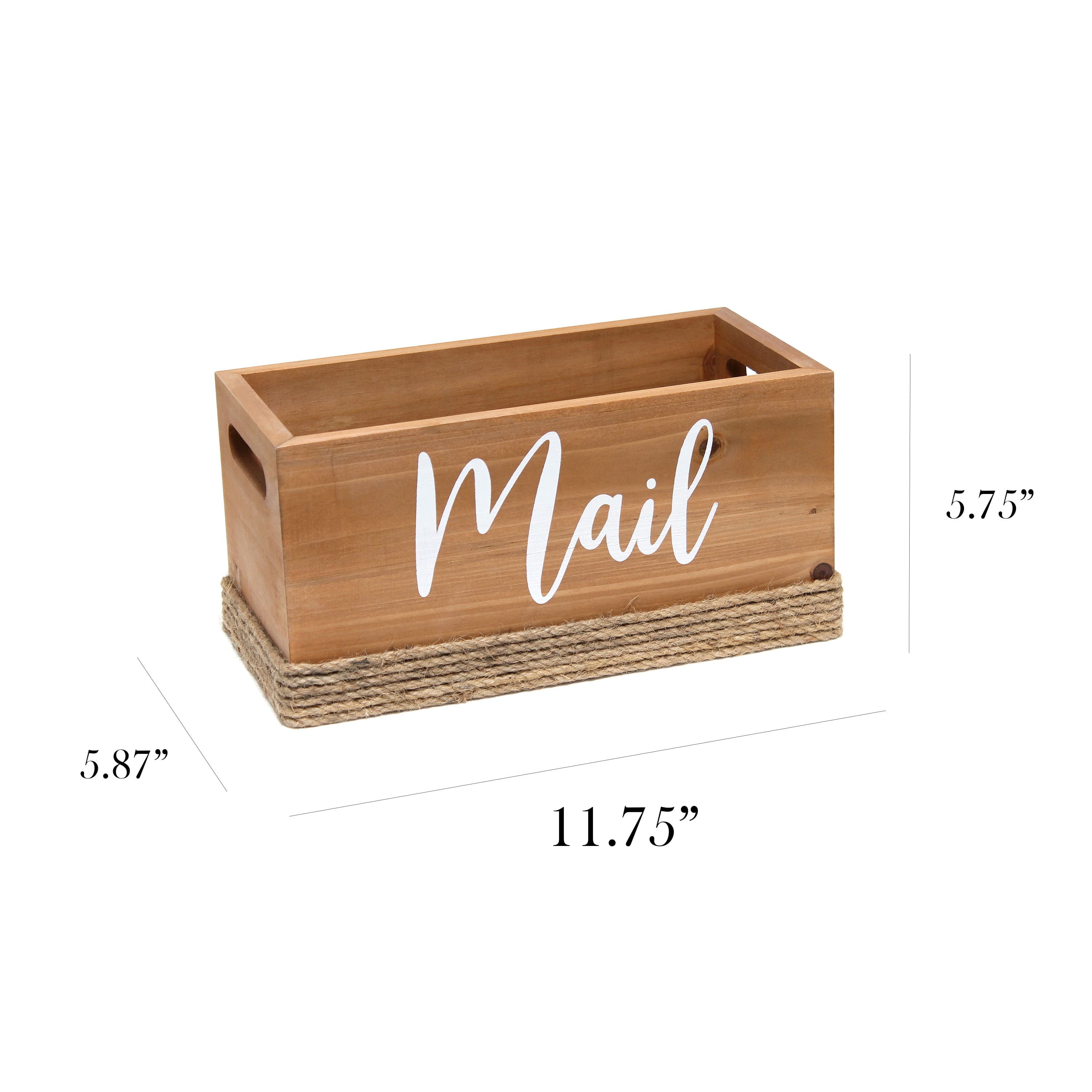 Elegant Designs Mail Script Mail Holder with Handles