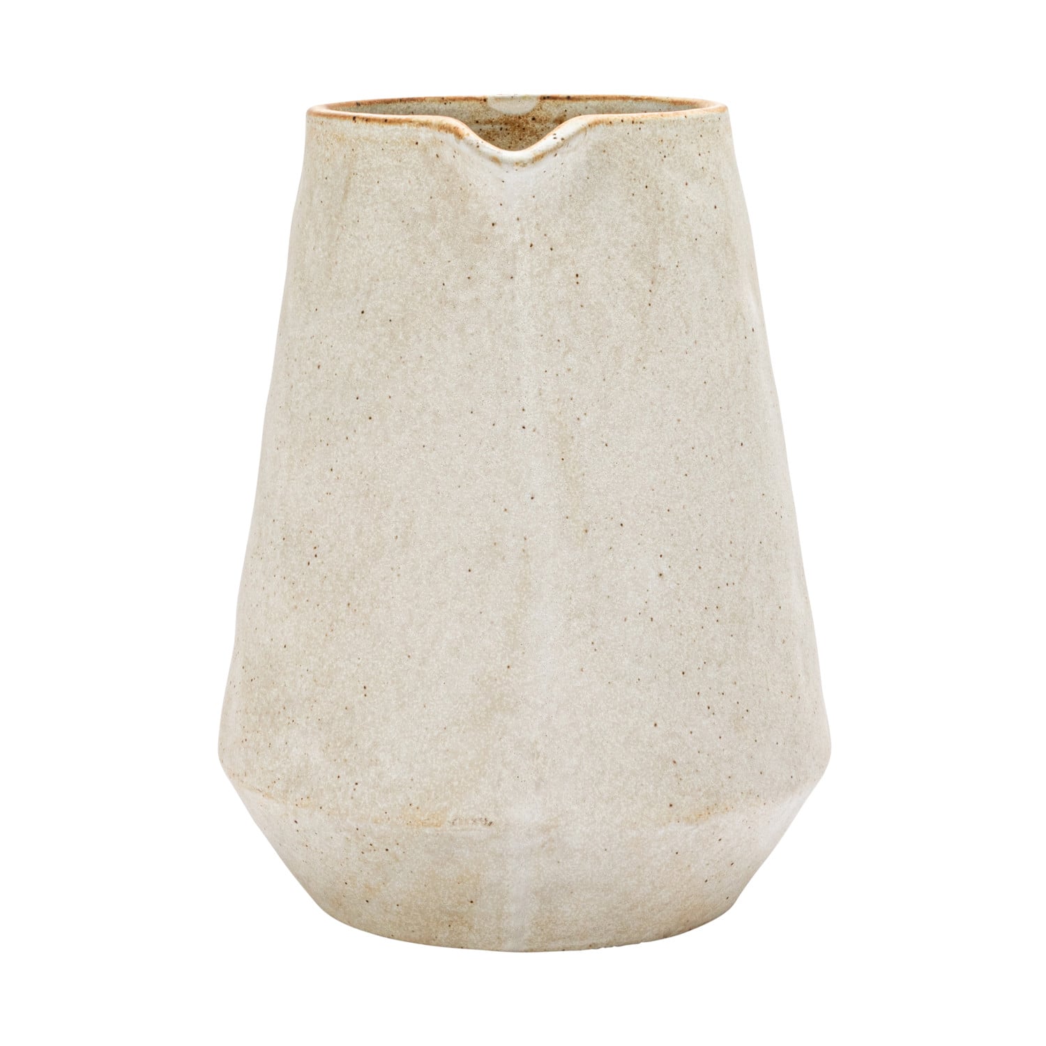 Hello Honey® 2.5qt. Cream Reactive Glaze Stoneware Pitcher