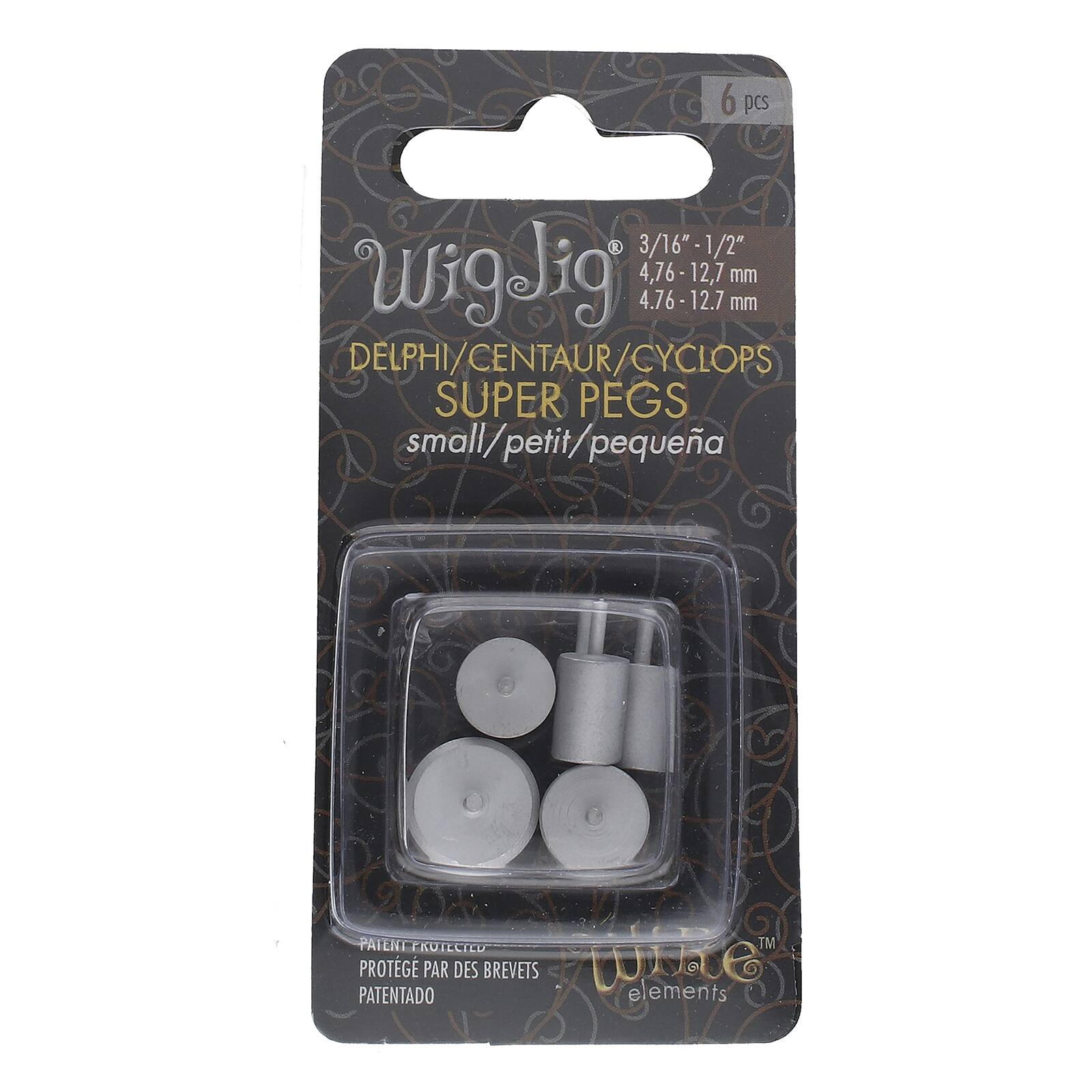 The Beadsmith® Wig Jig® Delphi, Centaur & Cyclops Super Pegs, 6ct.