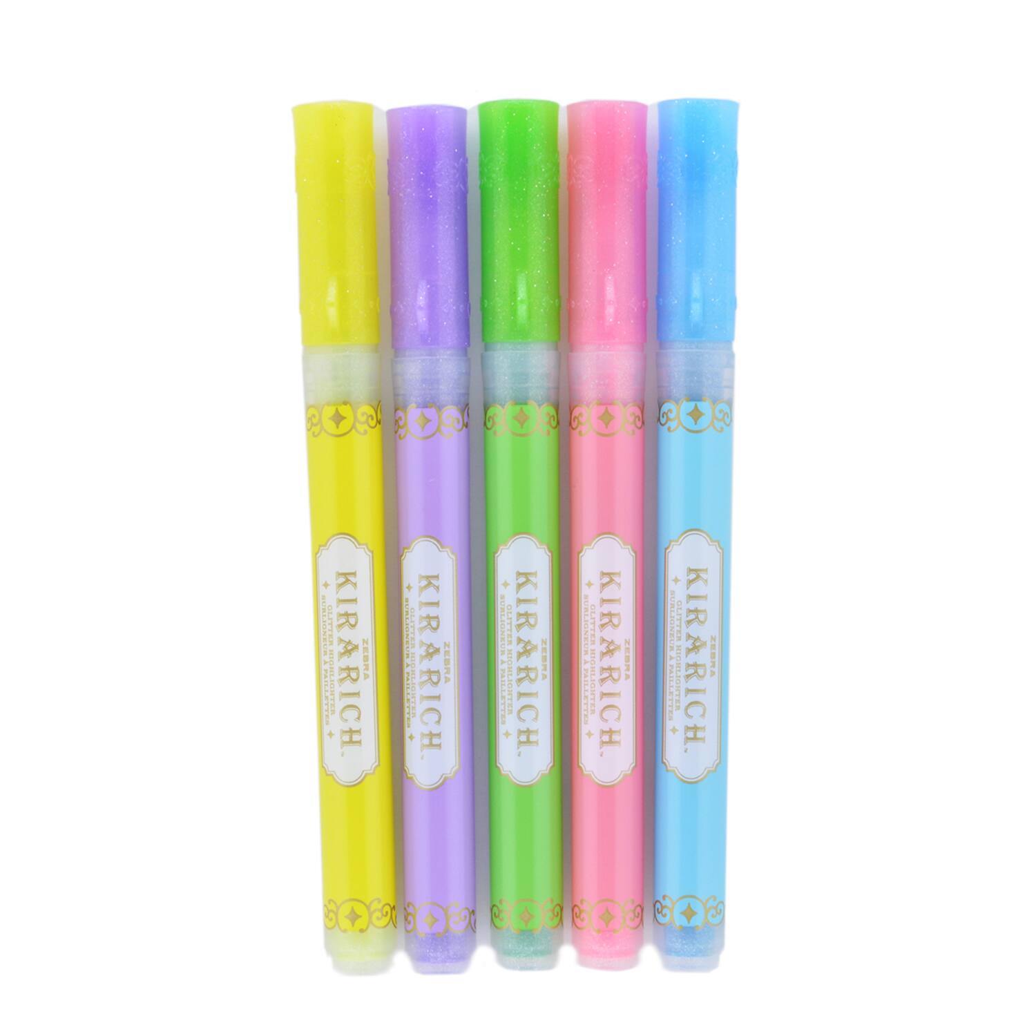 12 Pack: Kirarich™ Glitter Chisel Tip Highlighters