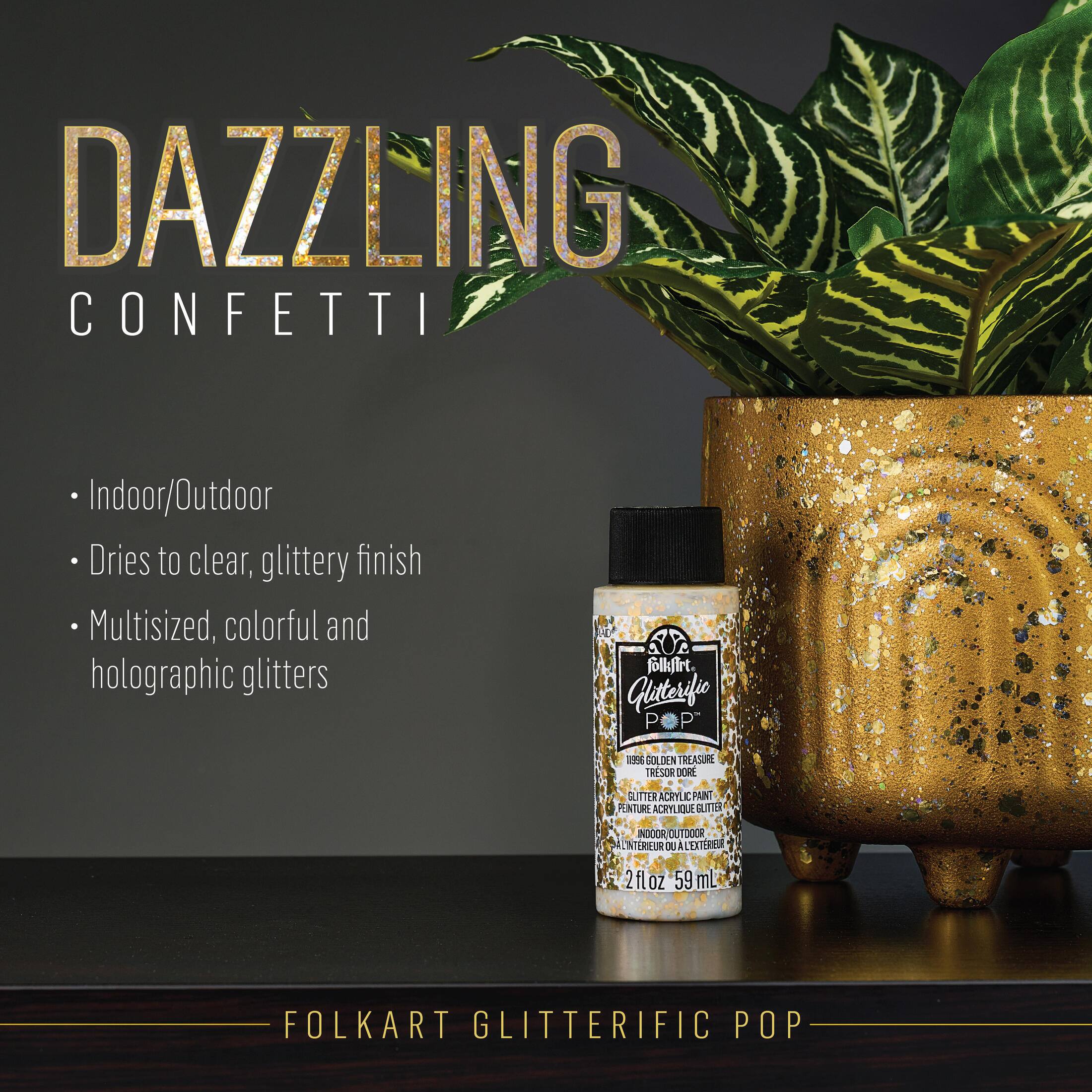 FolkArt&#xAE; Best Gold Metallic Acrylic Paint Color Set