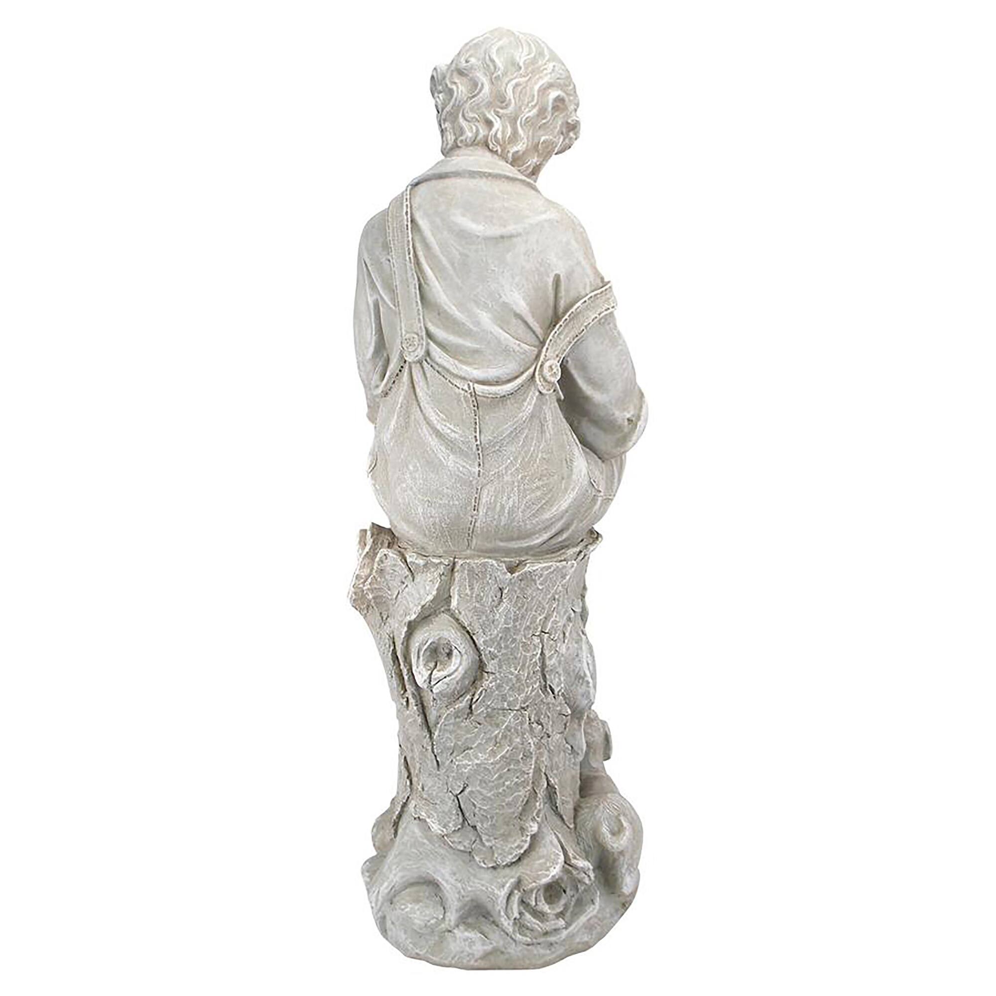 Design Toscano 34.5&#x22; Sebastian the Reading Child Garden Statue