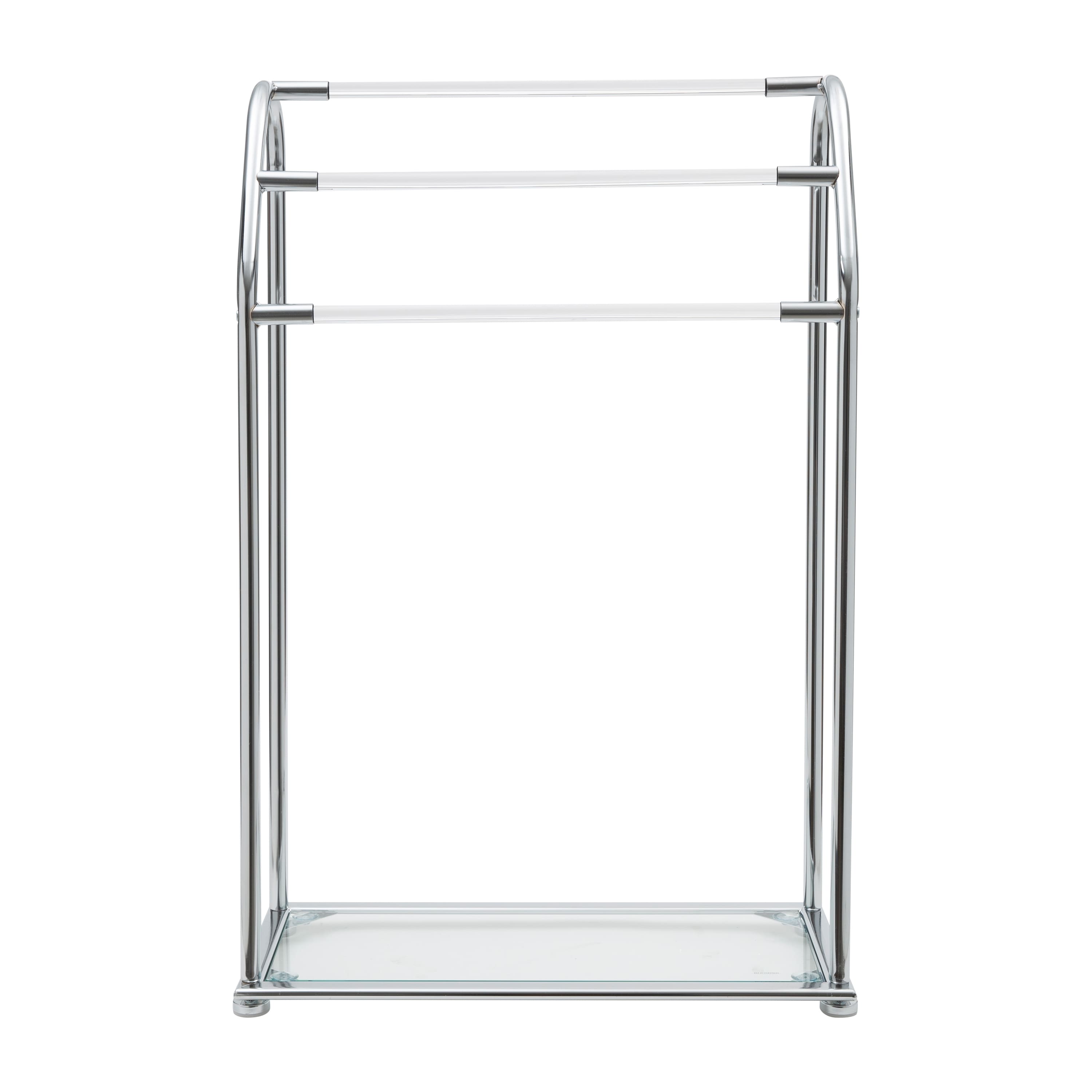 Organize It All Freestanding Acrylic Towel Rack
