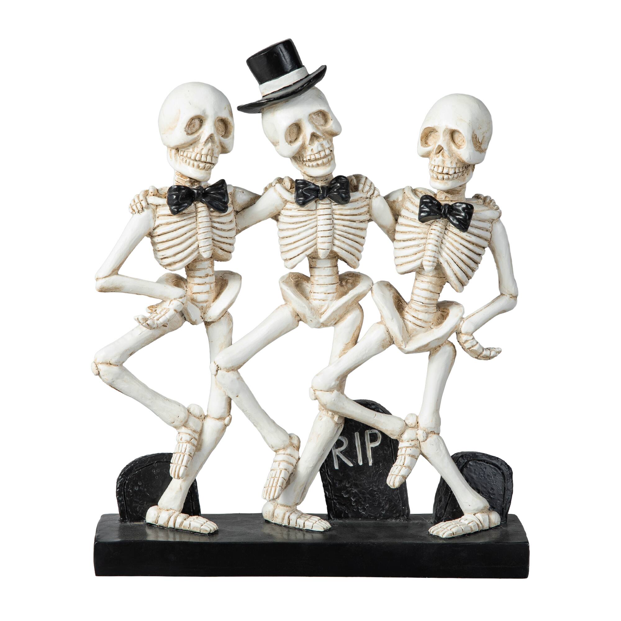 Glitzhome&#xAE; 10.5&#x22; Halloween Dancing Skeleton Table D&#xE9;cor