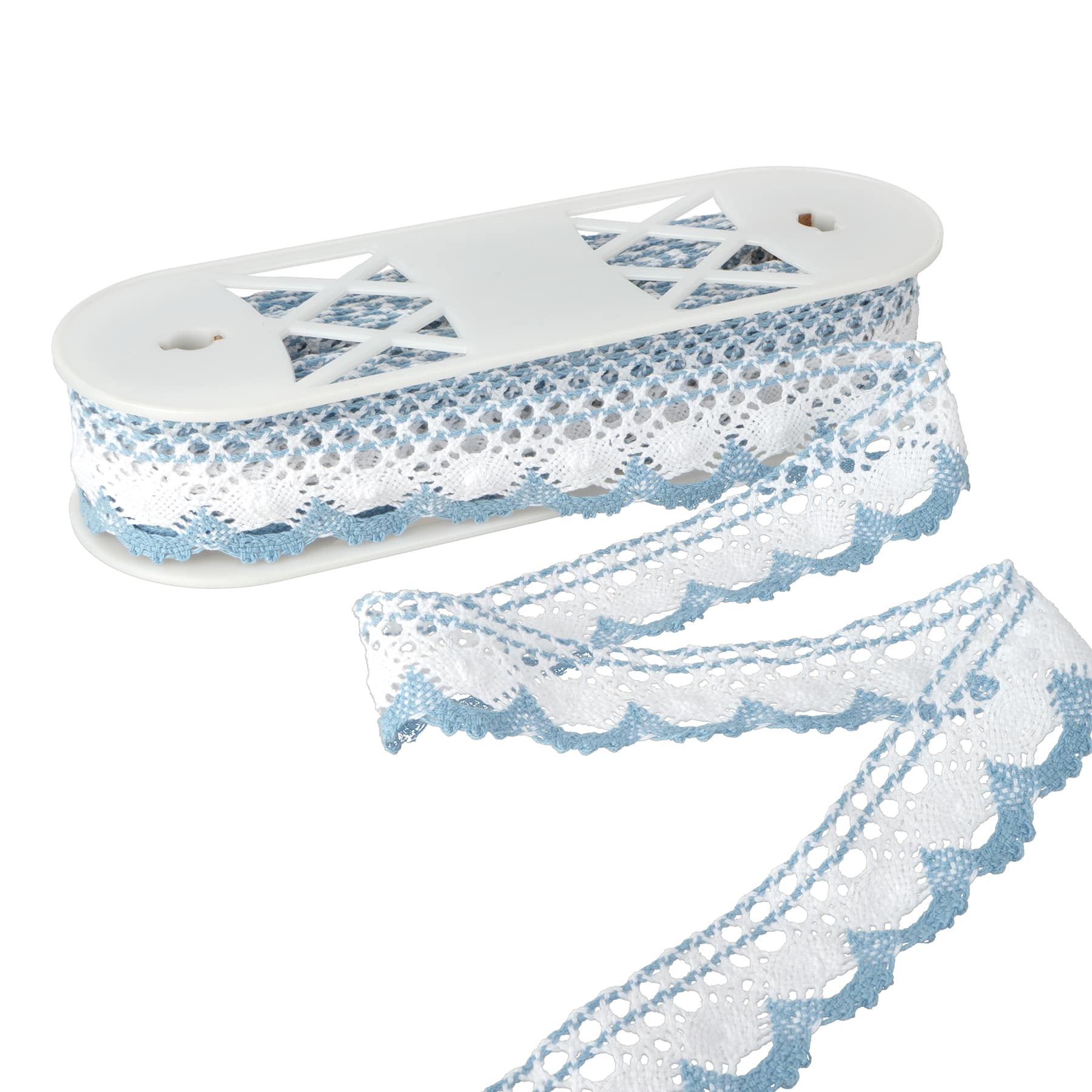 1.8&#x22; Blue Scallop Crochet Trim by Celebrate It&#xAE;