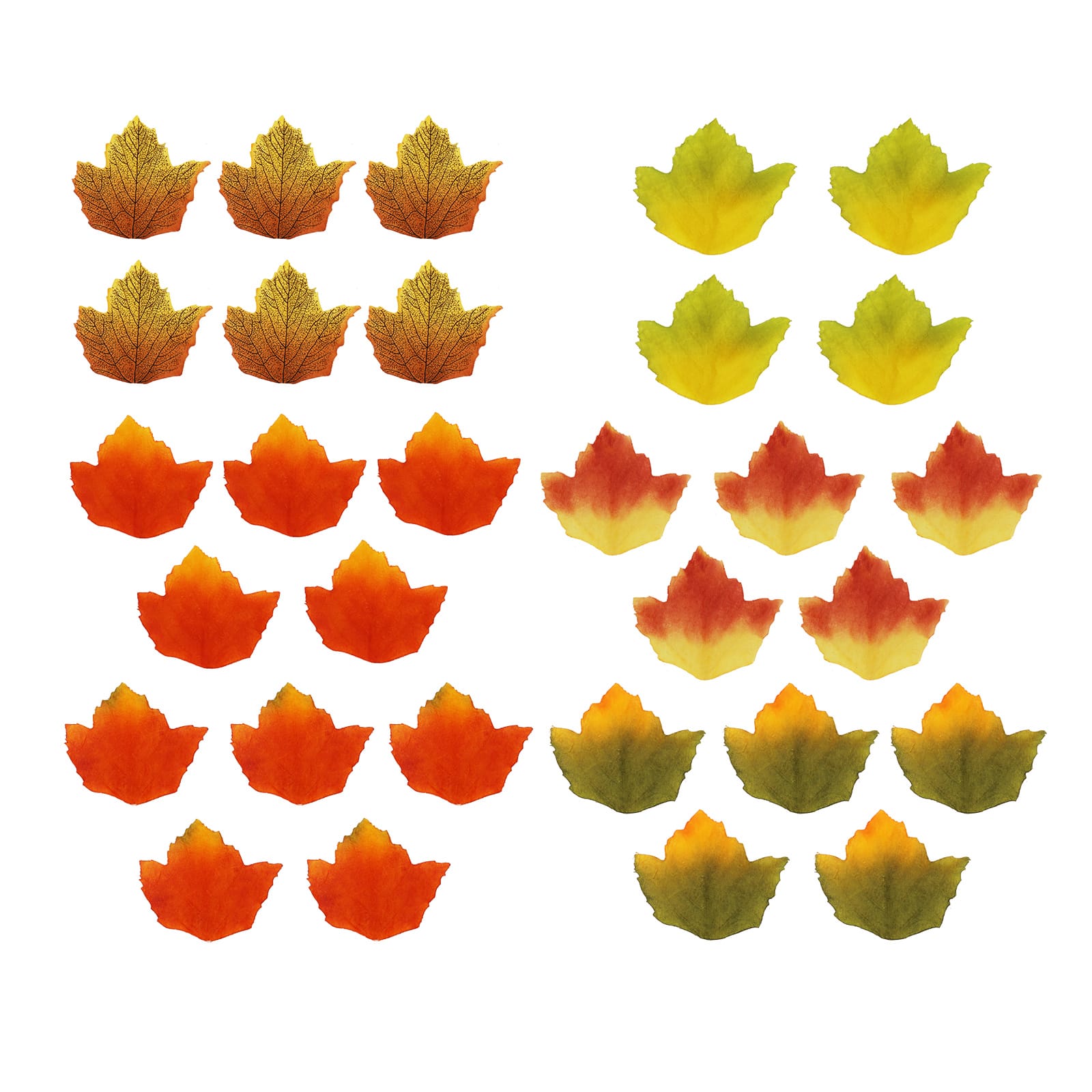 Yellow, Orange &#x26; Green Maple Leaf Decorative Components, 30ct. by Ashland&#xAE;