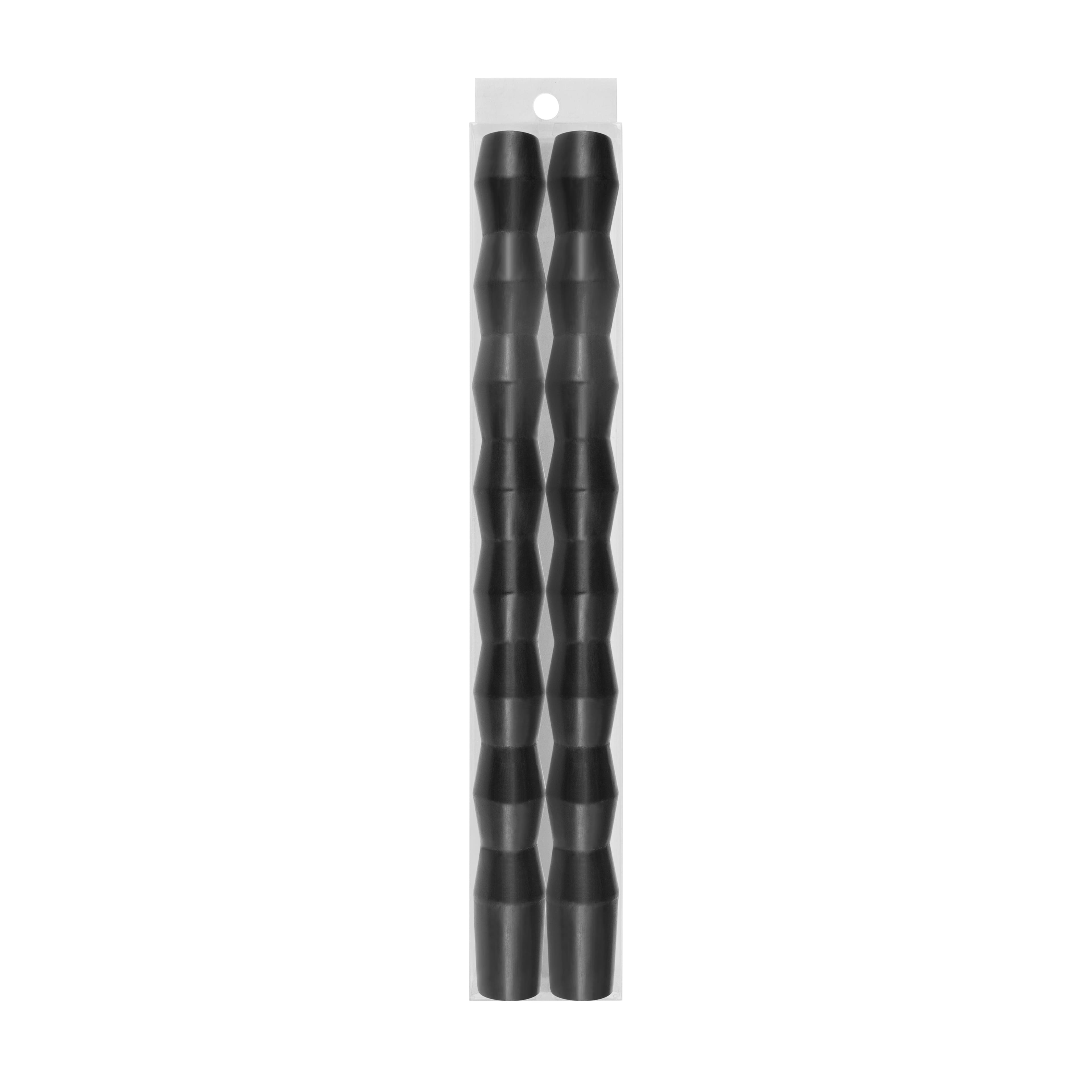 10&#x22; Black Column Taper Candles, 2ct. by Ashland&#xAE;