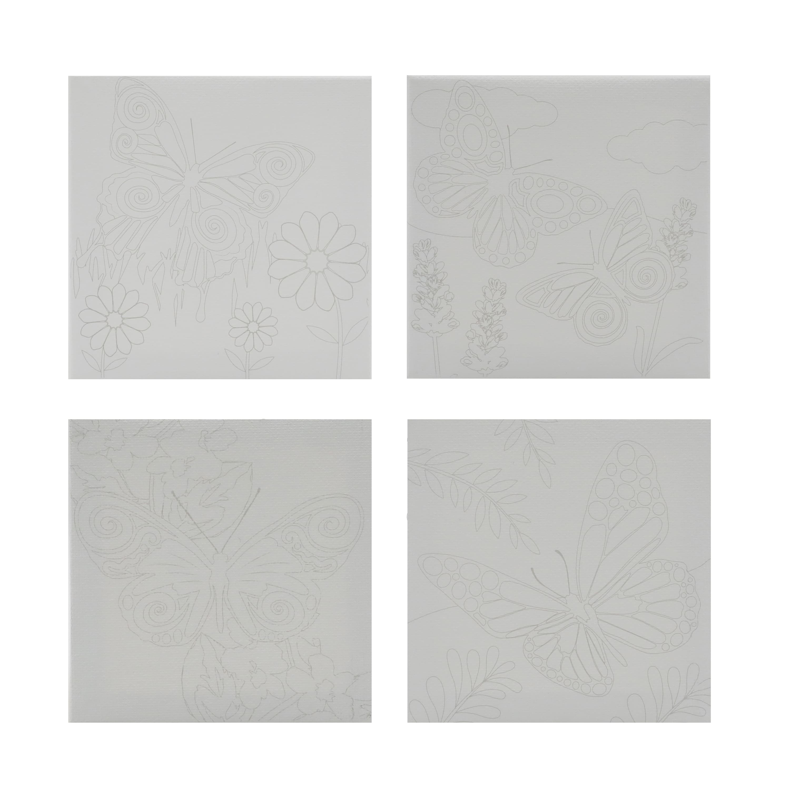 Butterflies Mini Canvas Painting Kit by Craft Smart®