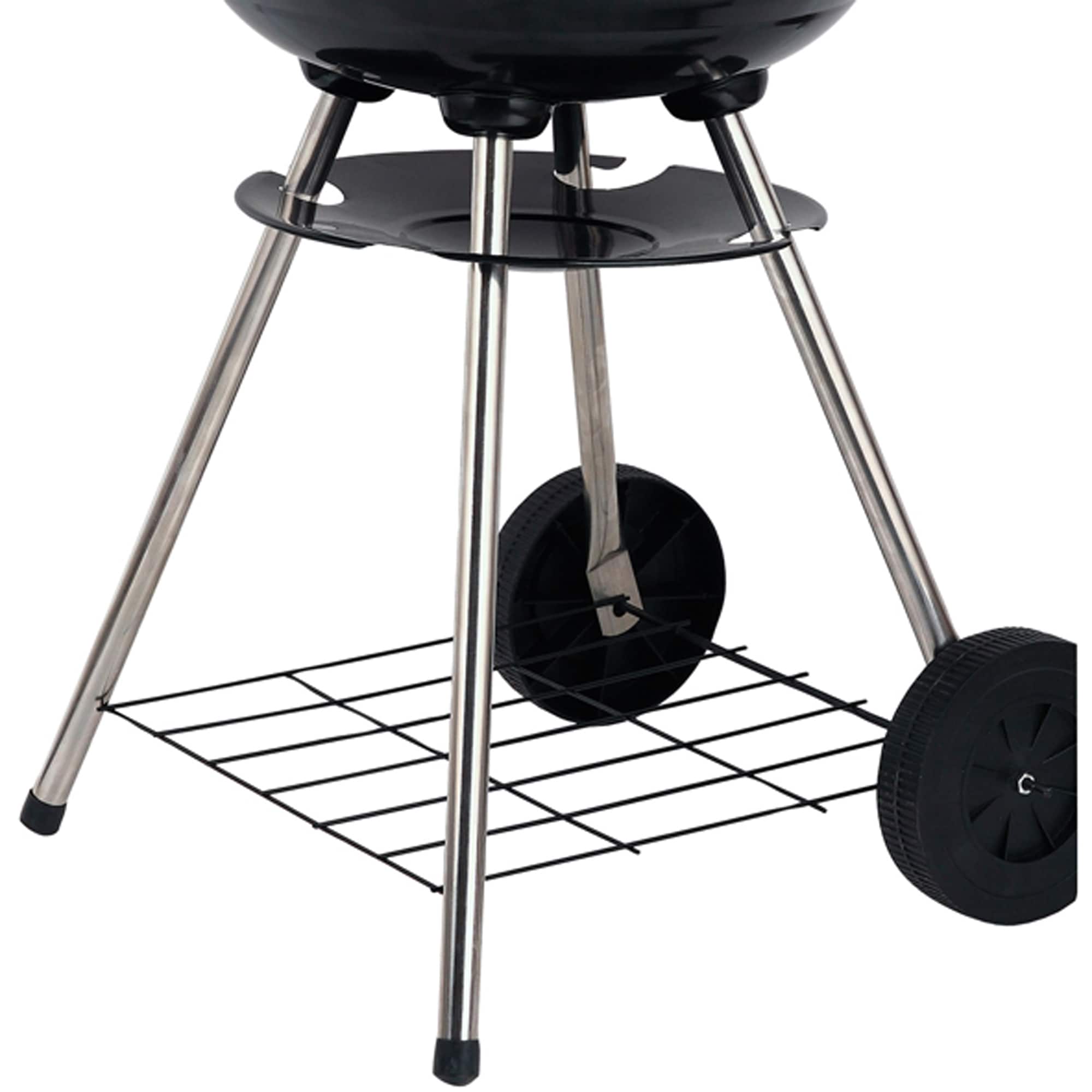 Brentwood 17&#x22; Portable Charcoal BBQ Grill with Wheels