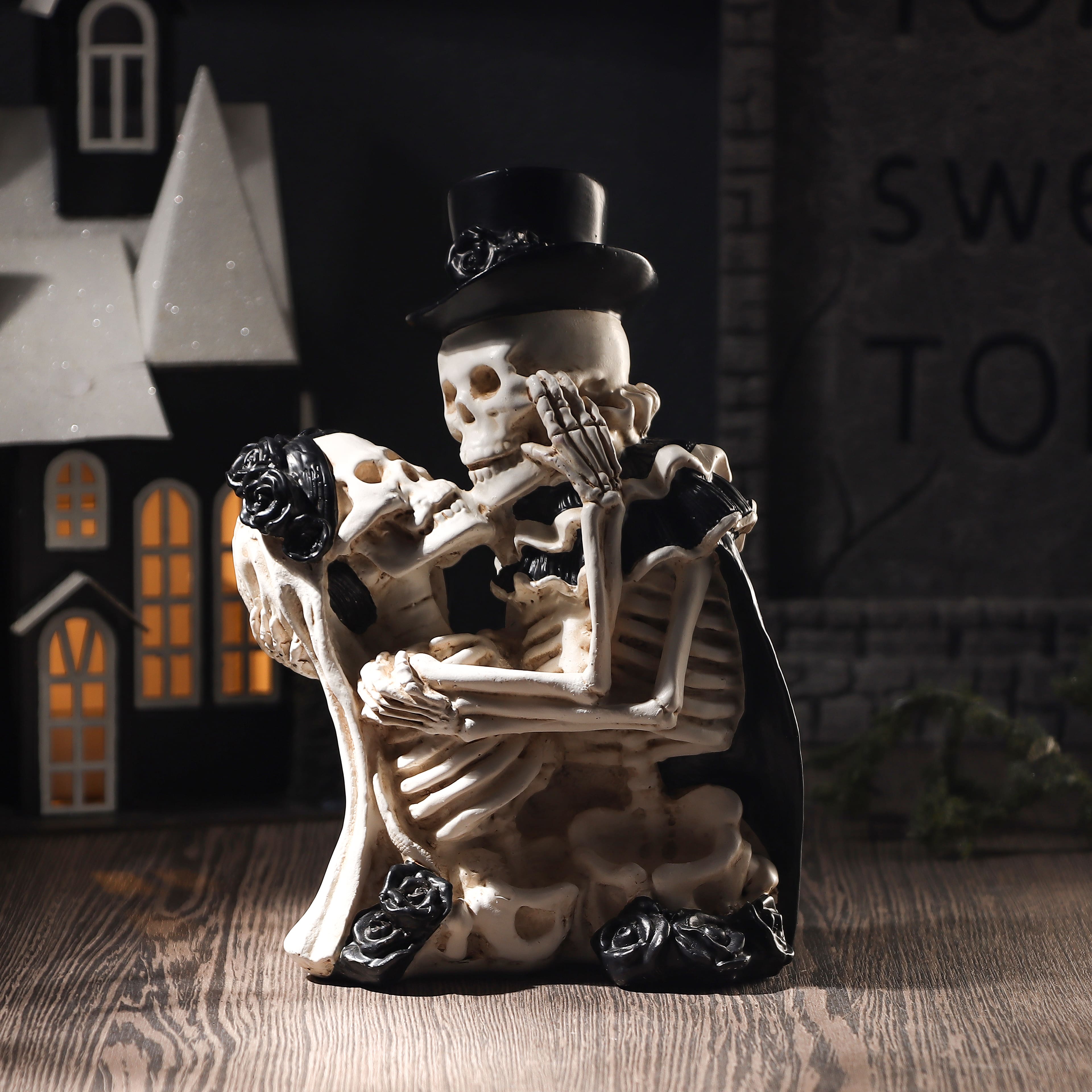 7.5&#x22; Couple Embrace Skeleton Tabletop D&#xE9;cor by Ashland&#xAE;