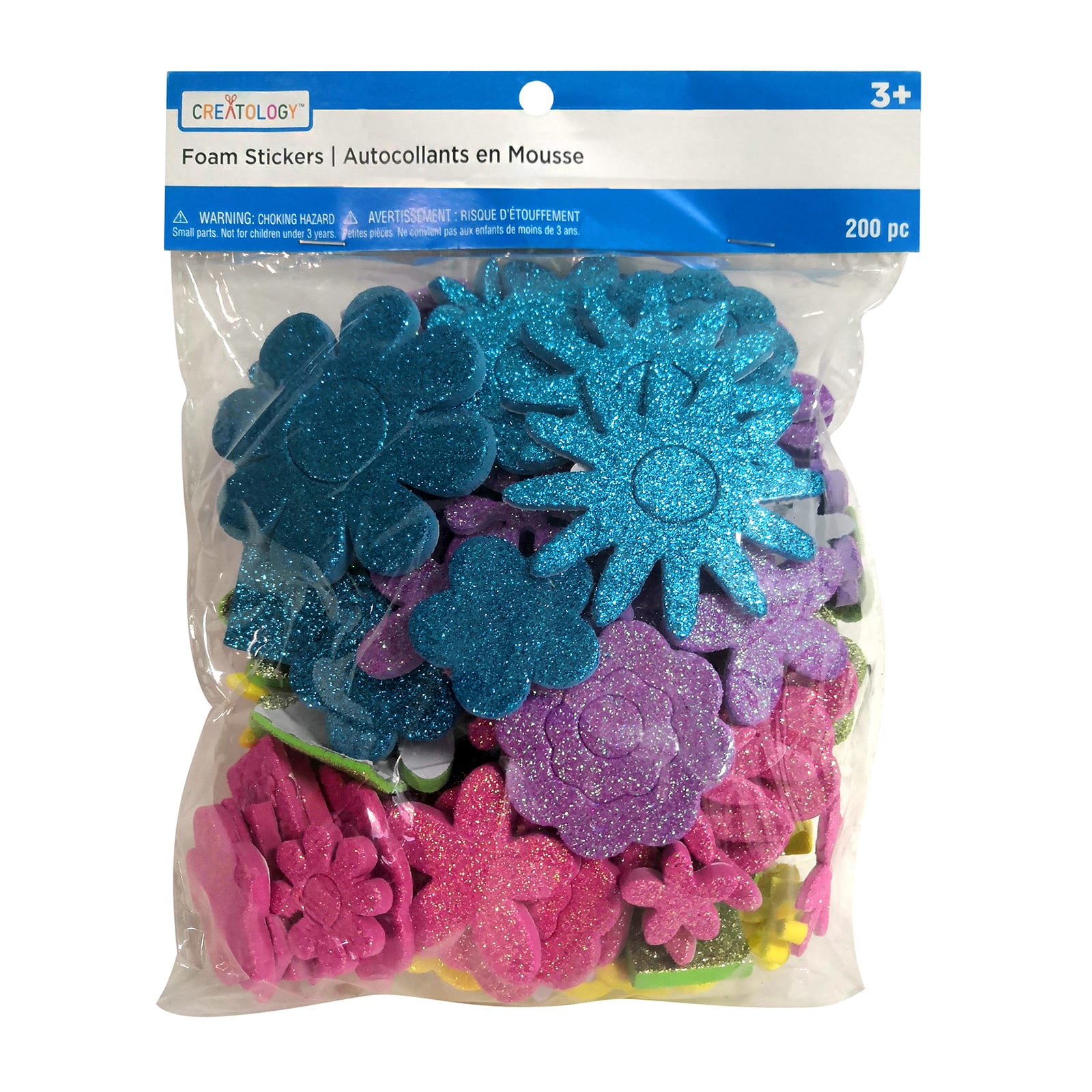 12 Packs: 200 ct. (2,400 total) Flower Foam Stickers by Creatology&#x2122;