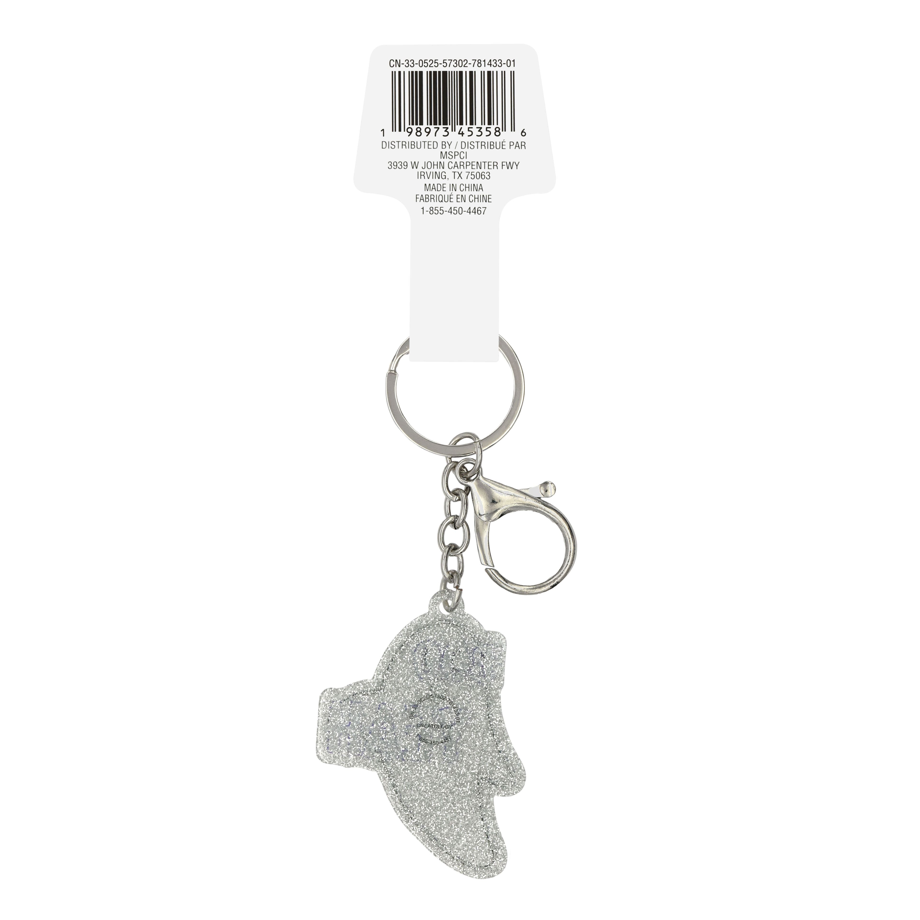 Silver &#x26; Blue Ghost Keychain by Creatology&#x2122;