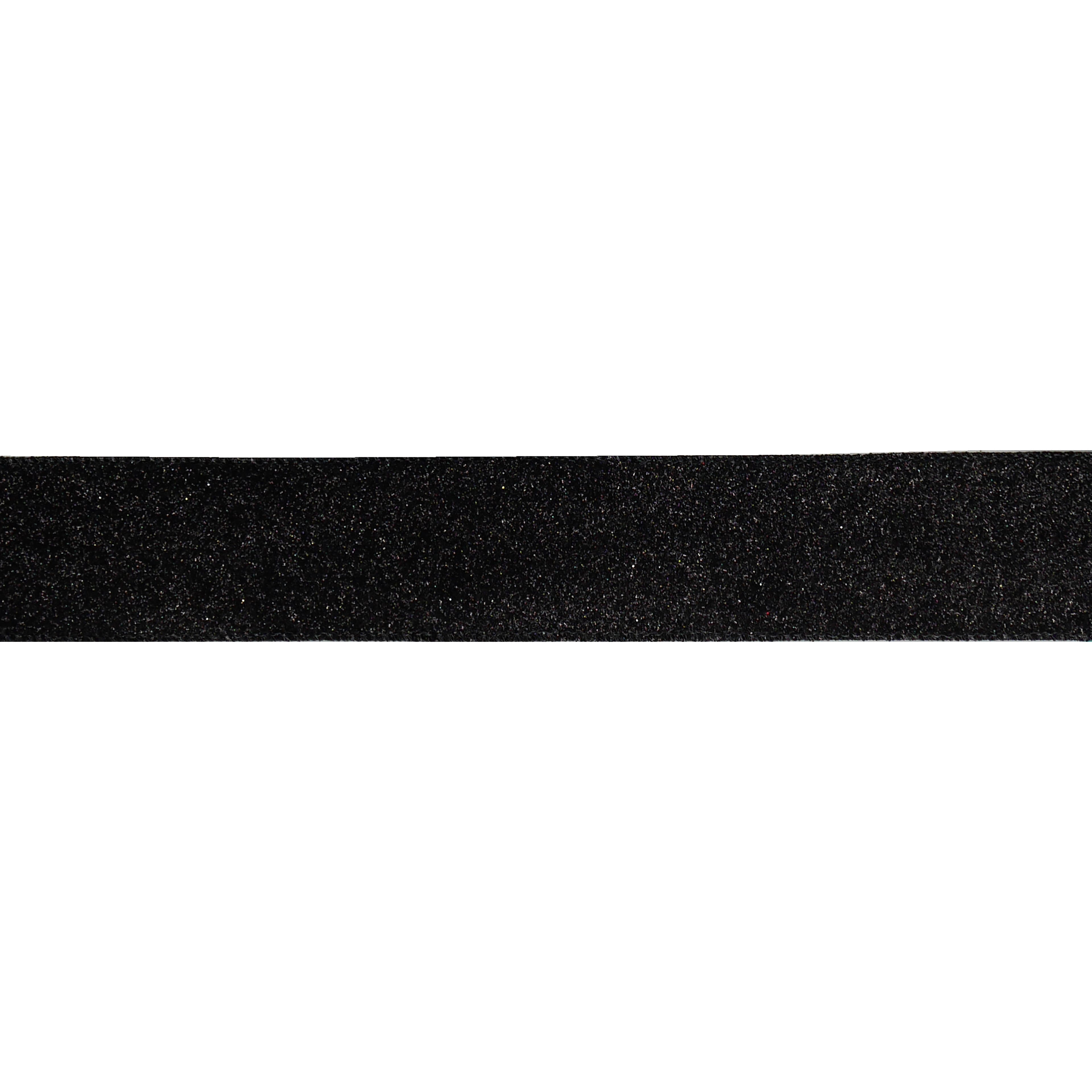 1.5&#x22; x 30ft. Black Glitter Wired Taffeta Ribbon by Celebrate It&#xAE;