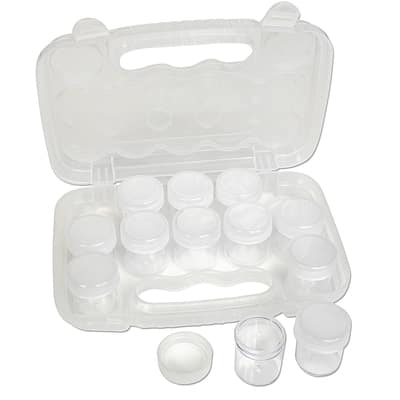 10 Pack 10oz Clear Empty Slime Storage Containers Plastic Jars with Lids  for Slime Stuff Light Clay, Cosmetic Cream Scrub, Paint and Beads