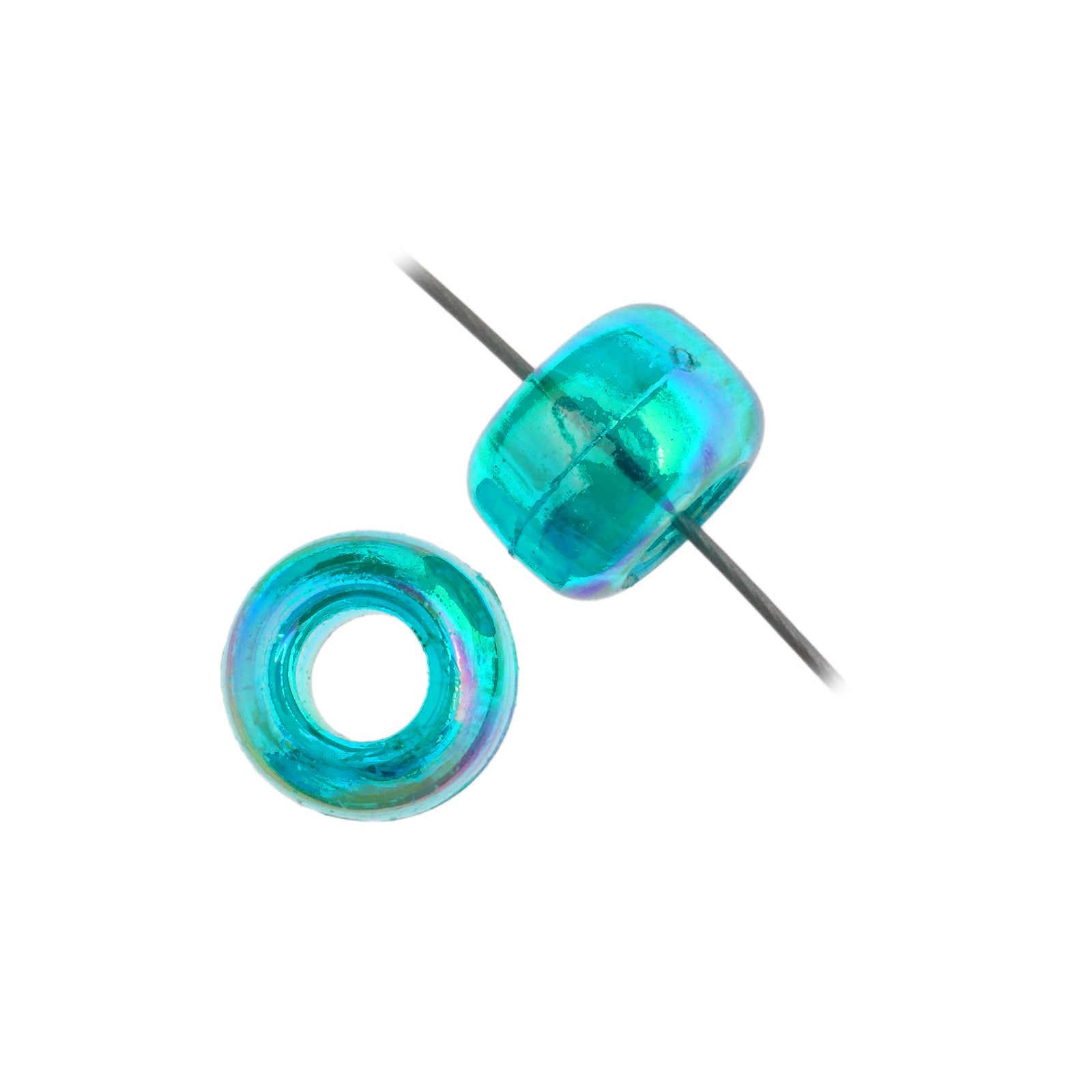 John Bead 9mm Transparent Pony Beads, 1,000ct.