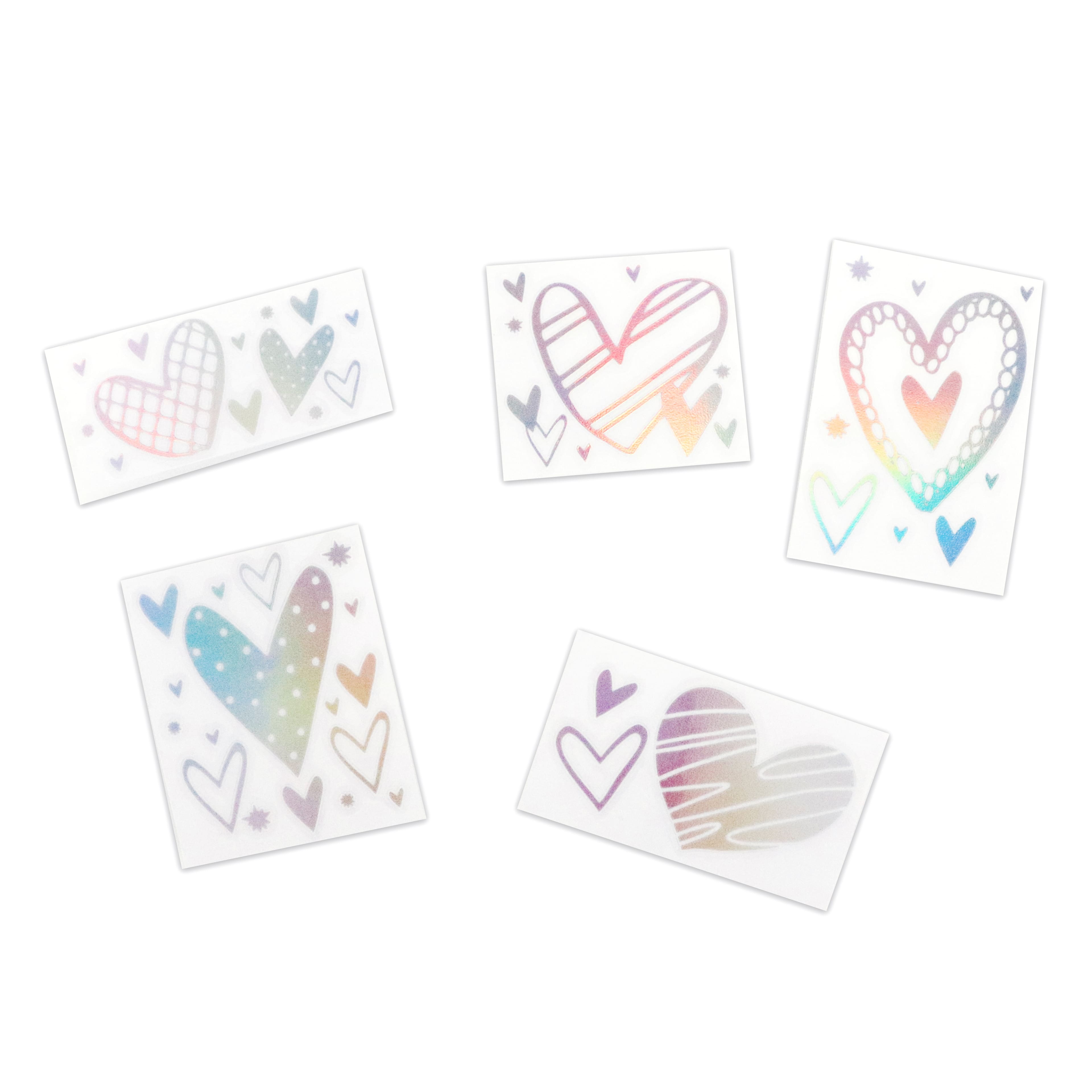 Holographic Heart Icon Cold Transfer Stickers by Recollections&#x2122;