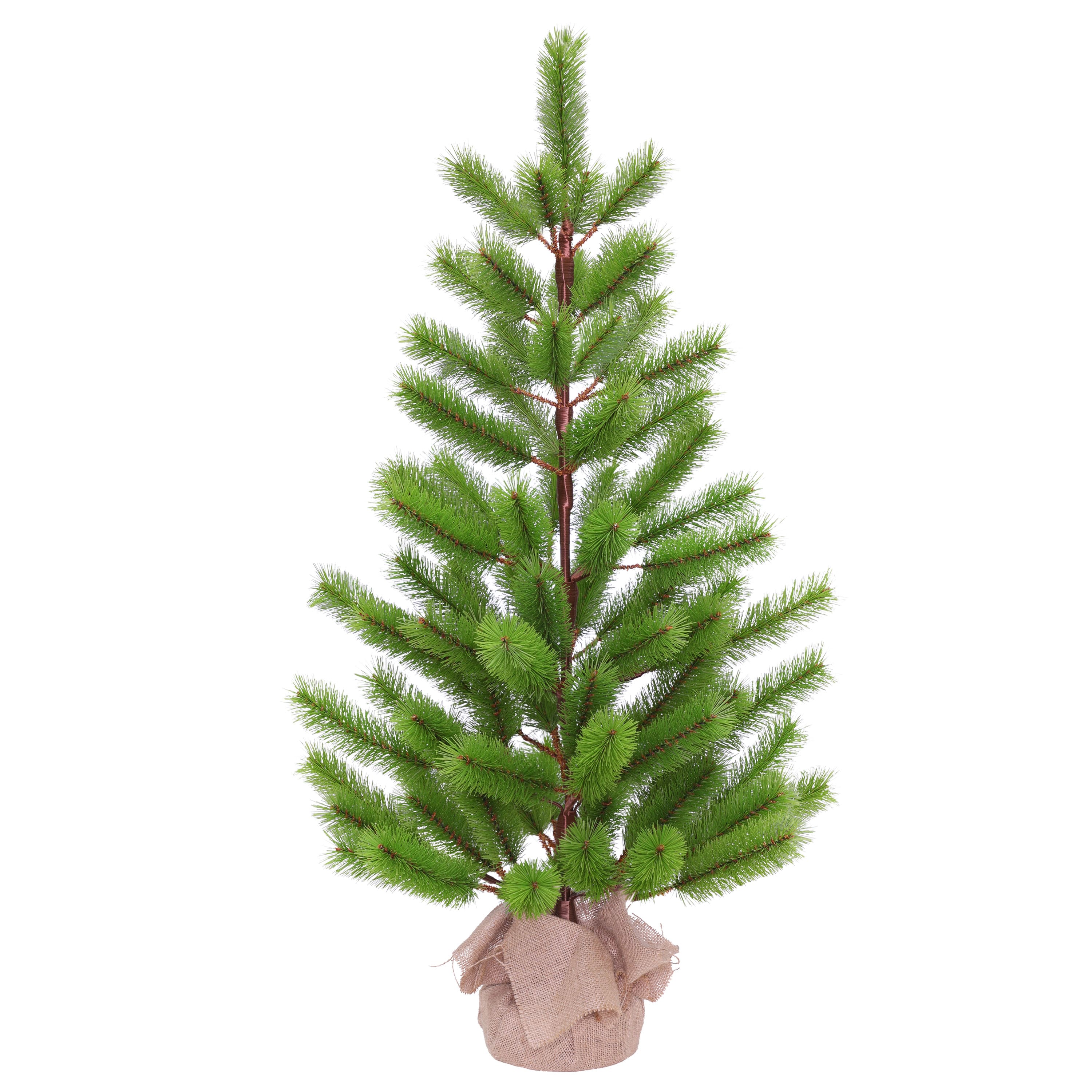 3ft. Unlit Fir Artificial Christmas Tree in Burlap Sack