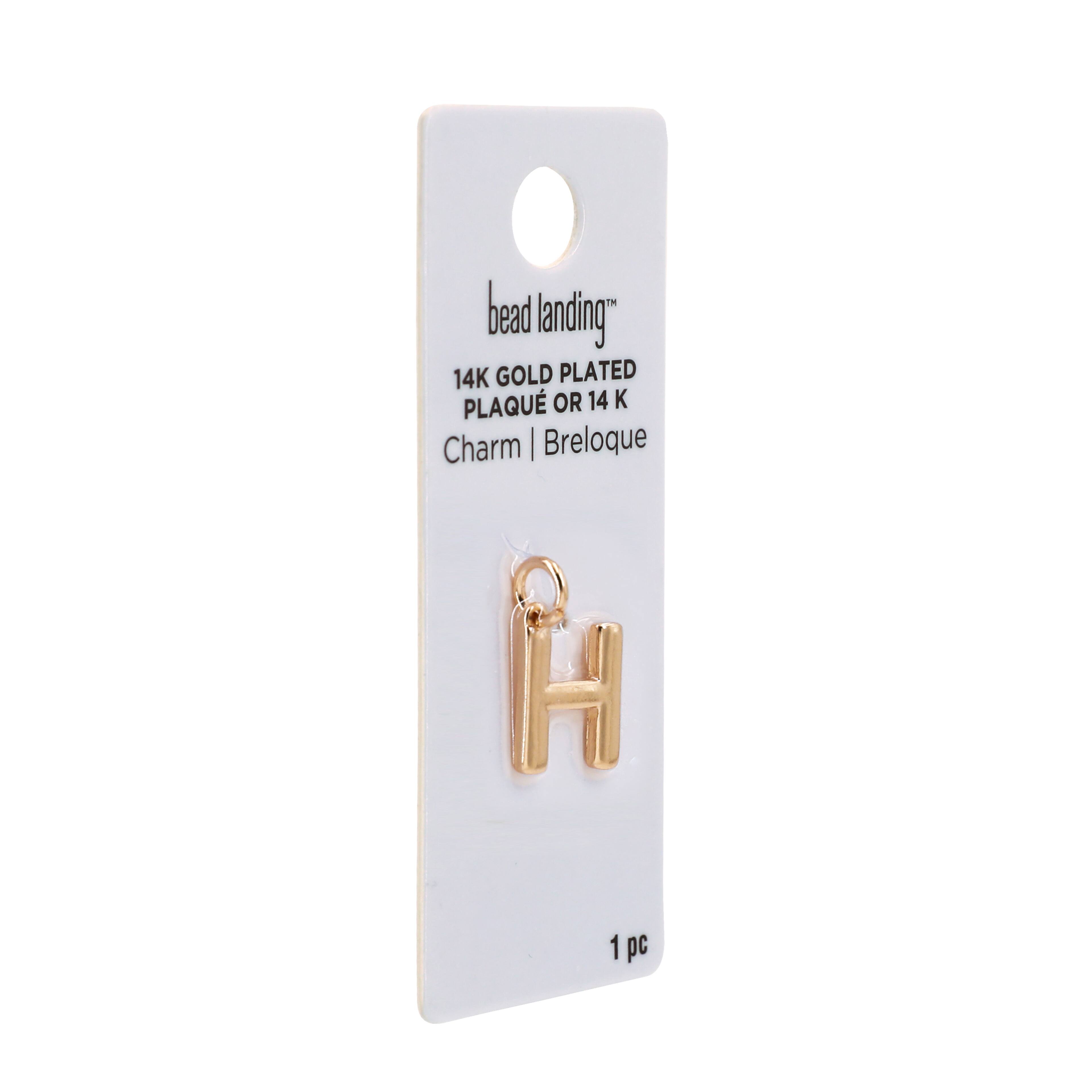 14K Gold Plated Letter Charm by Bead Landing&#x2122;