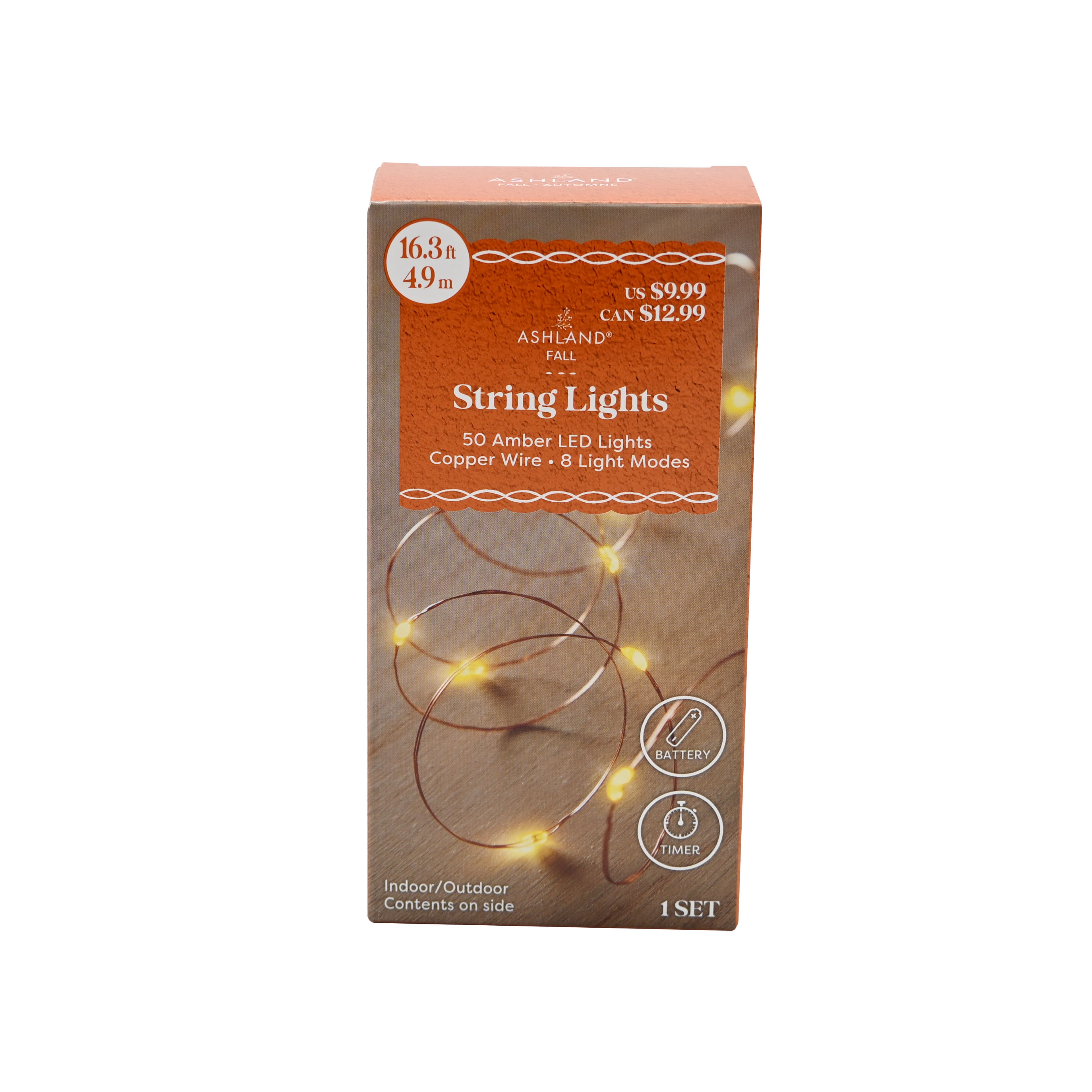 50ct. Amber LED String Lights by Ashland®