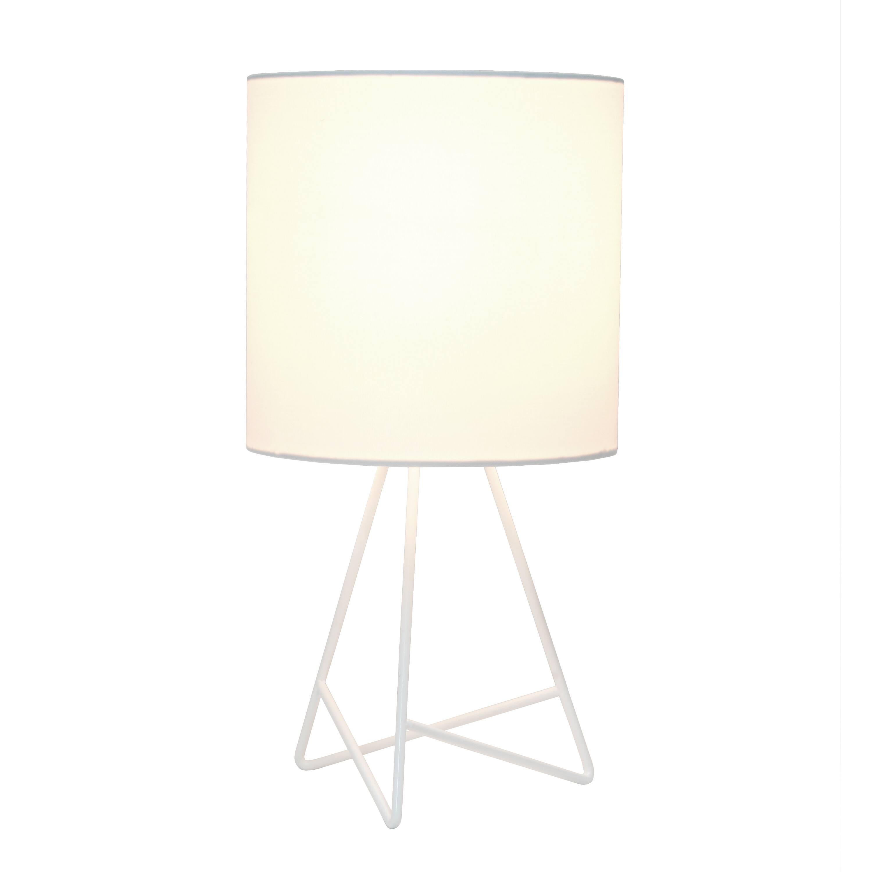 Simple Designs White Down to the Wire Table Lamp